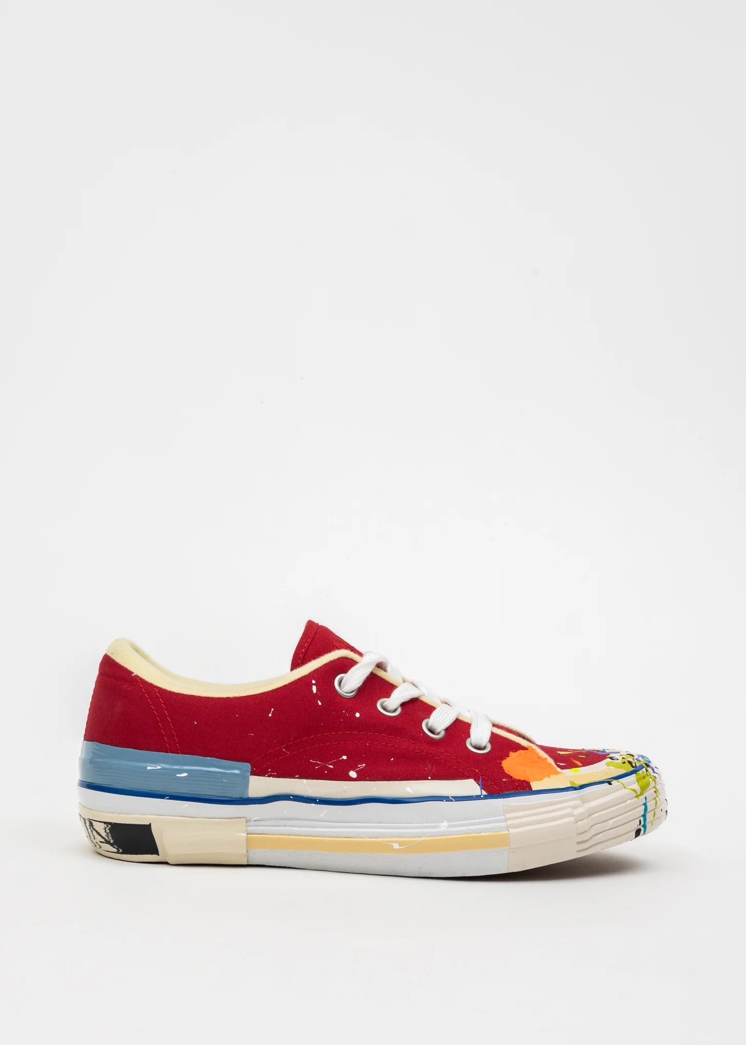 GALLERY DEPT. X LANVIN LEATHER MLTED LOW TOP VULCANIZED  SNEAKERS - Image 4