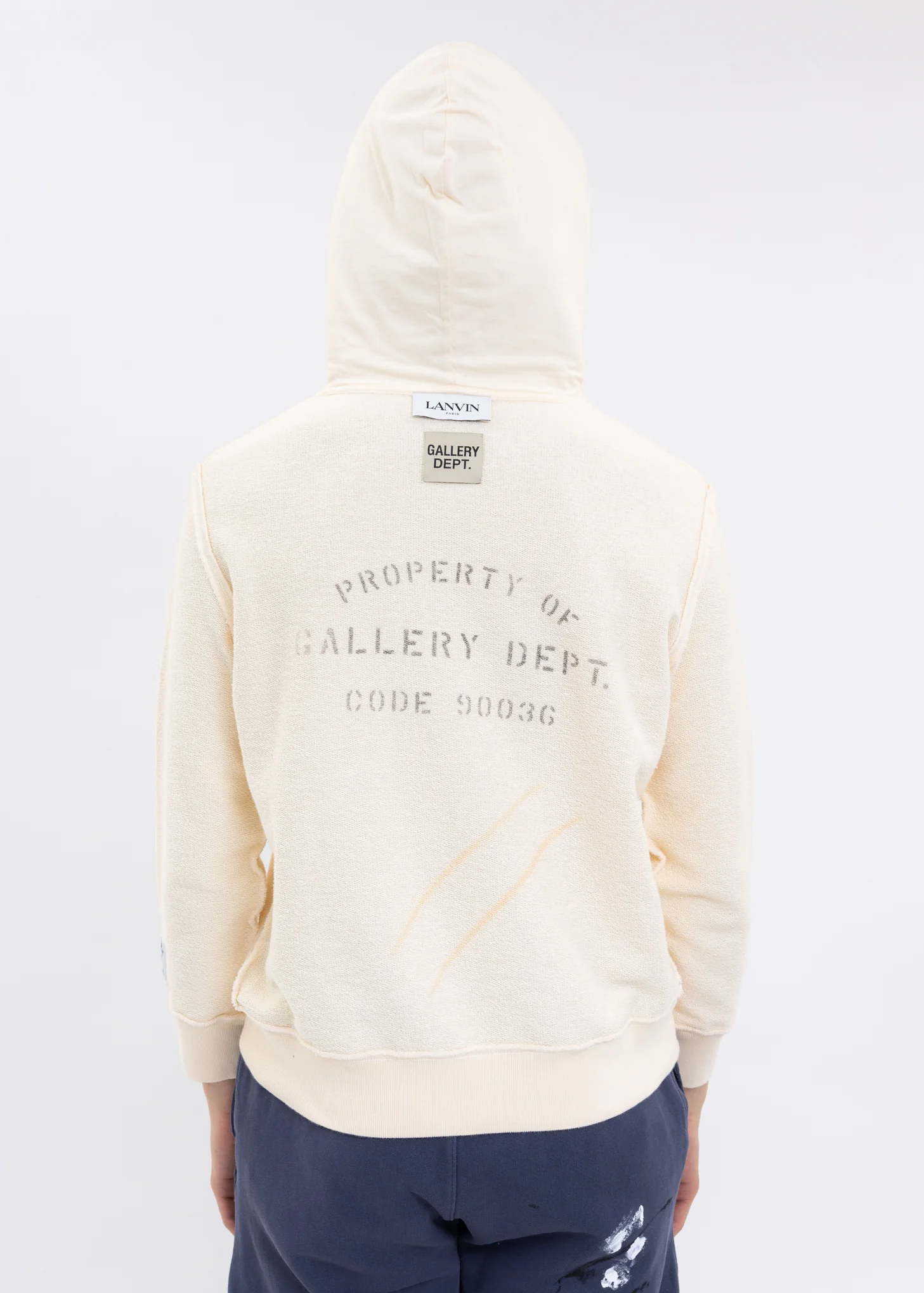GALLERY DEPT. X LANVIN LOGO HOODIE - Image 2