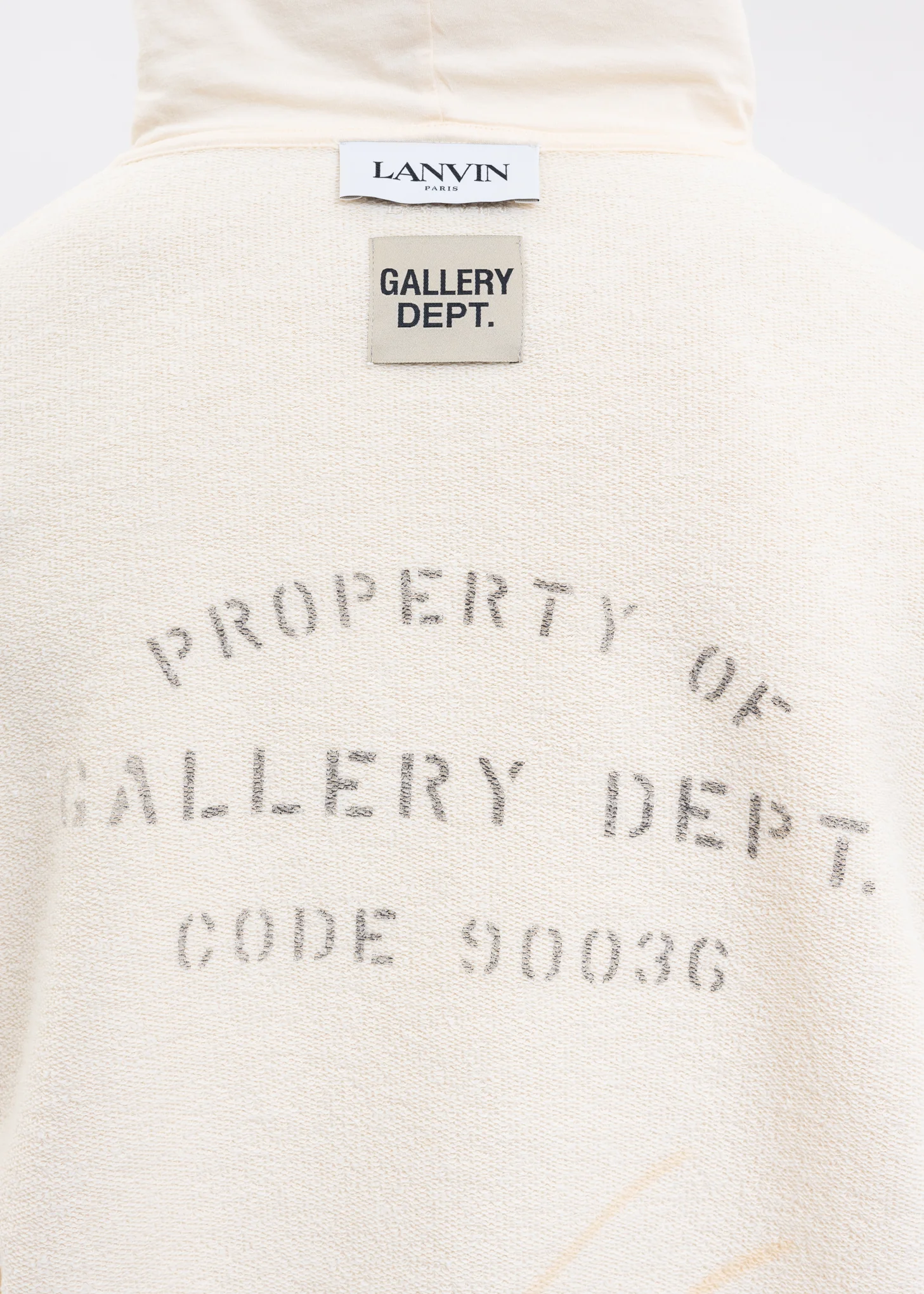 GALLERY DEPT. X LANVIN LOGO HOODIE - Image 4