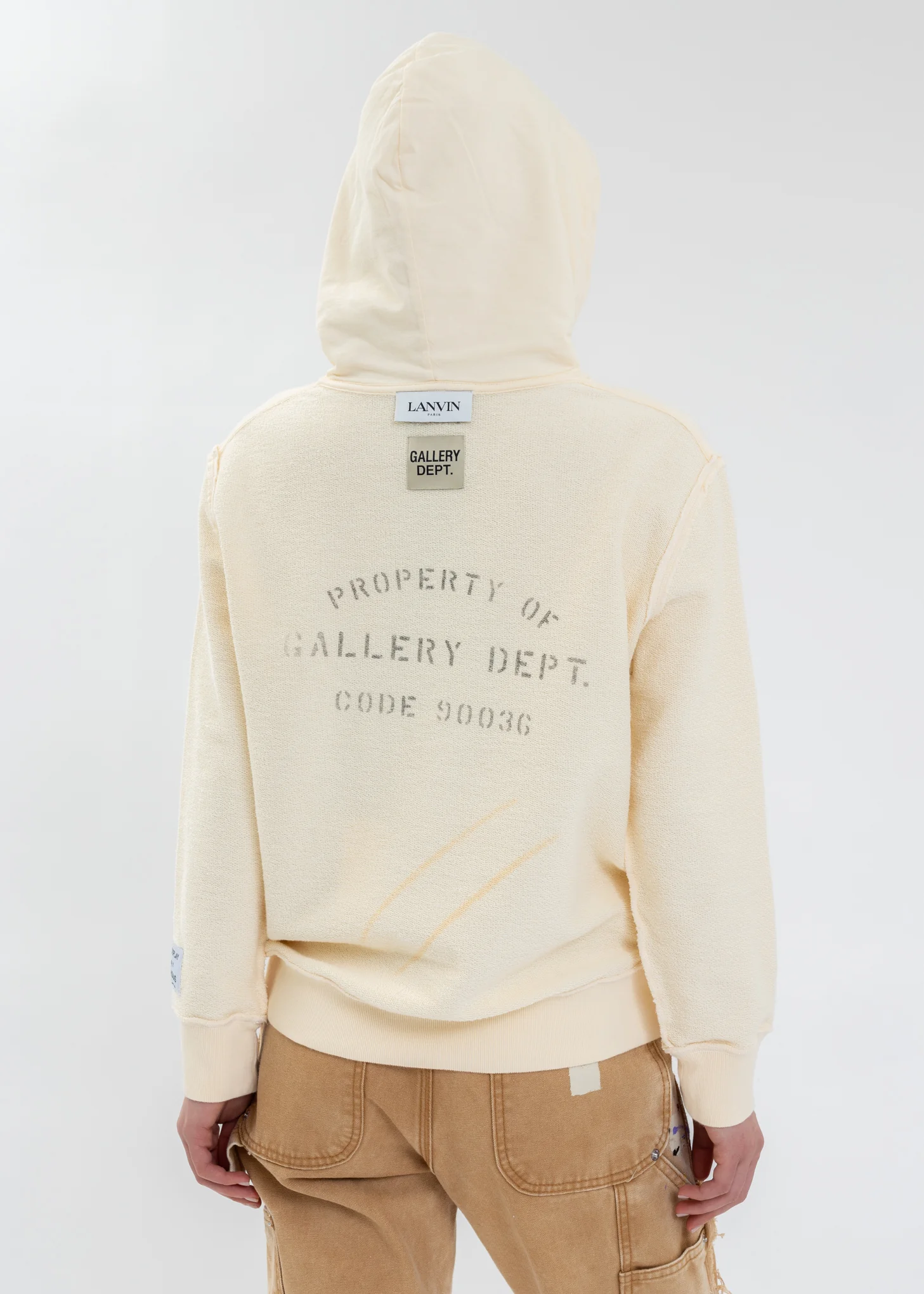 GALLERY DEPT. X LANVIN LOGO HOODIE - Image 2