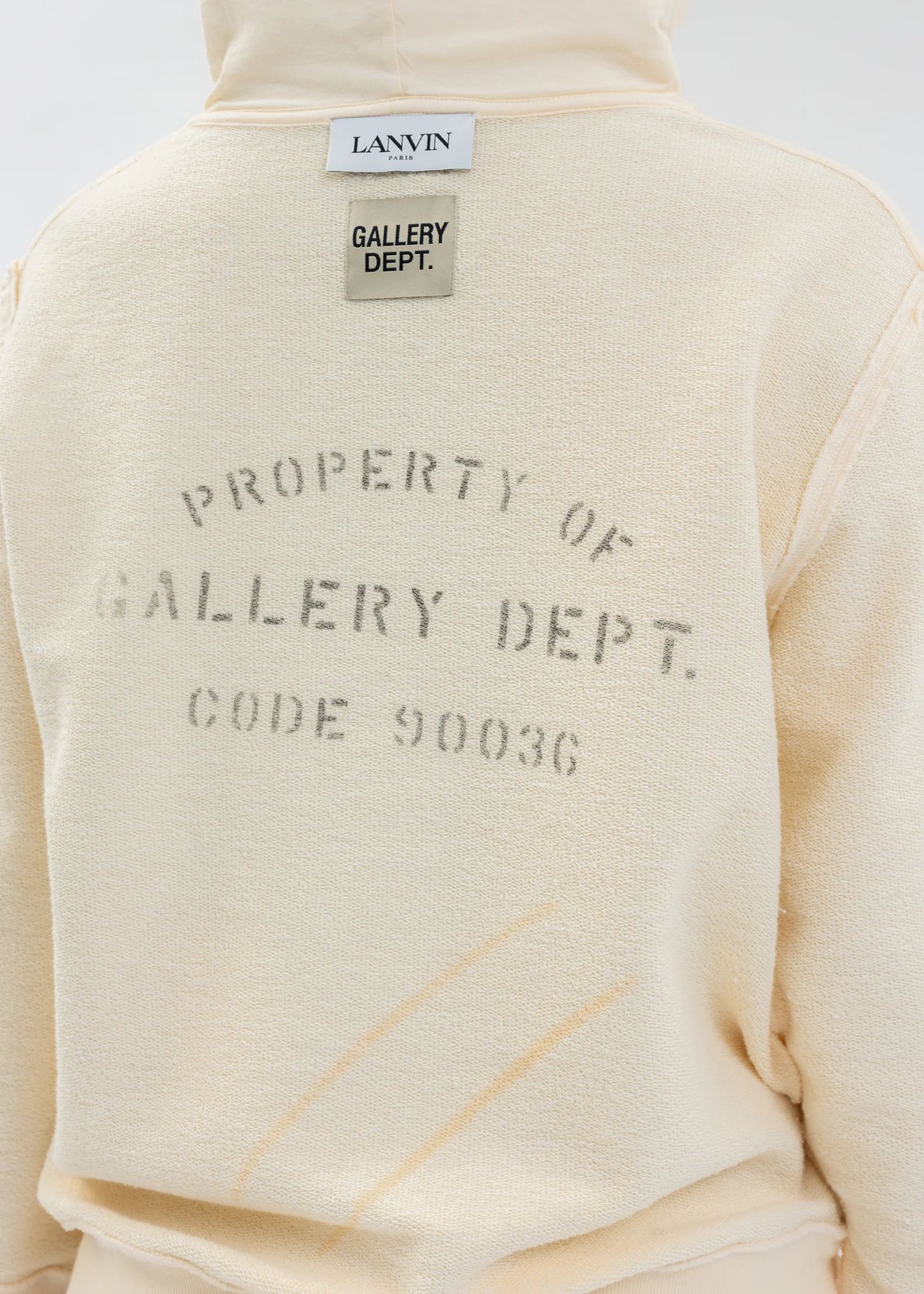GALLERY DEPT. X LANVIN LOGO HOODIE - Image 4