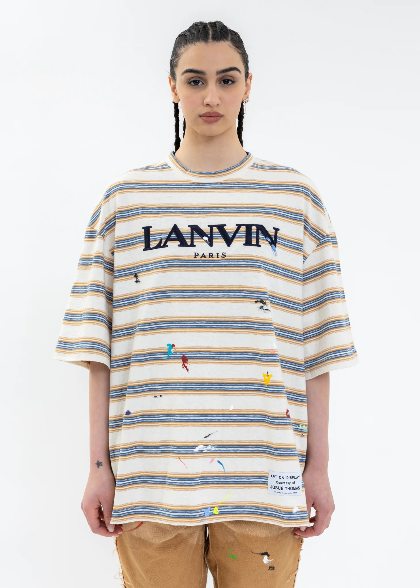 GALLERY DEPT. X LANVIN PARIS EMBROIDERED OVERSIZED T-SHIRT