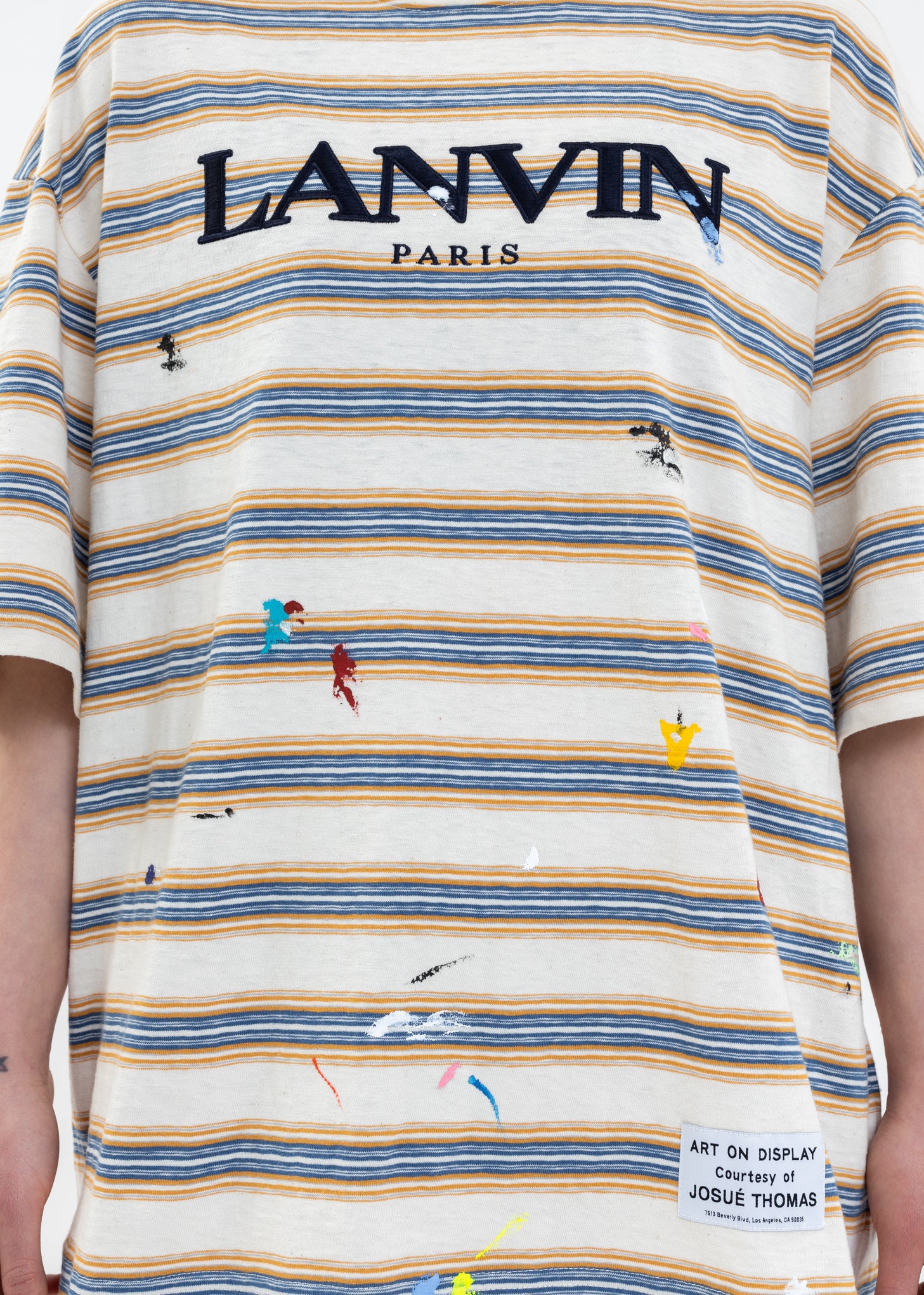 GALLERY DEPT. X LANVIN PARIS EMBROIDERED OVERSIZED T-SHIRT - Image 2