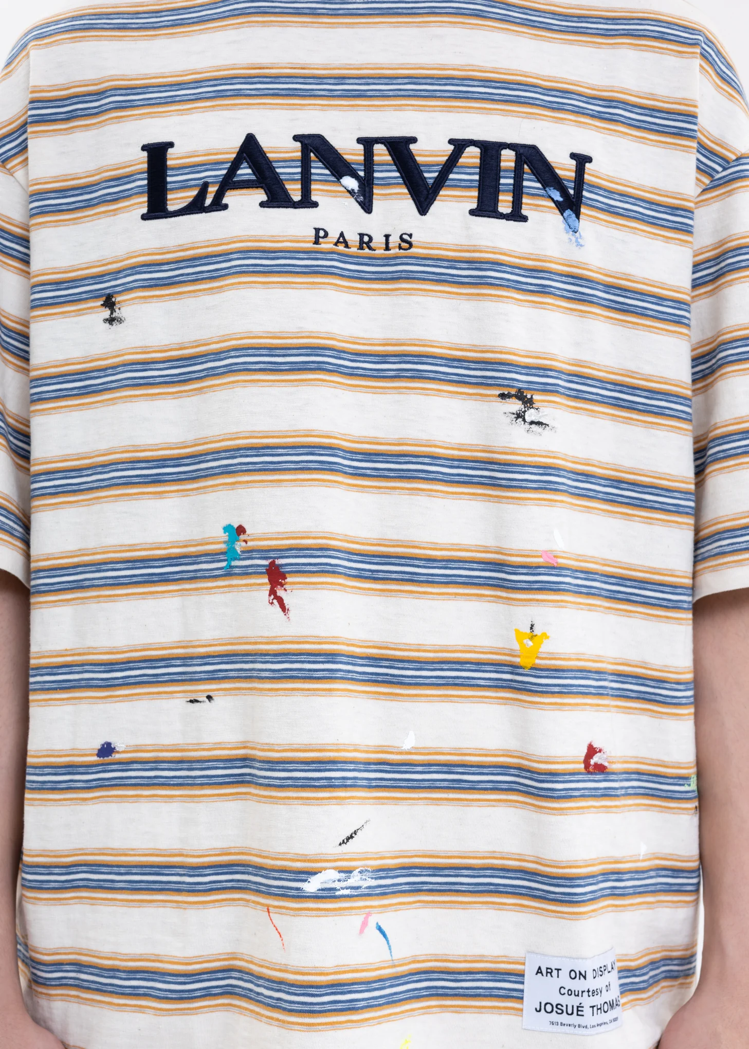 GALLERY DEPT. X LANVIN PARIS EMBROIDERED OVERSIZED T-SHIRT - Image 2