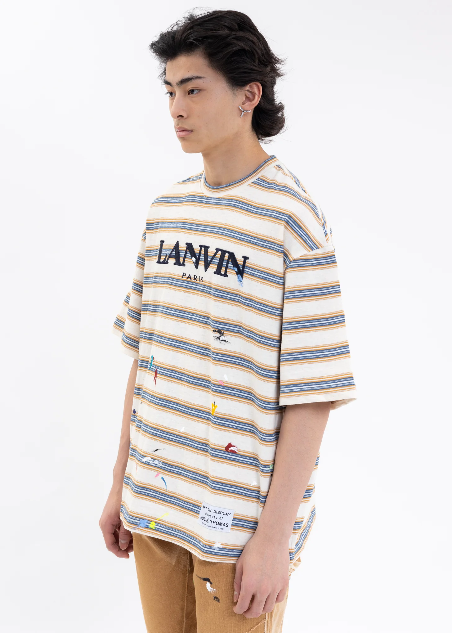 GALLERY DEPT. X LANVIN PARIS EMBROIDERED OVERSIZED T-SHIRT - Image 3