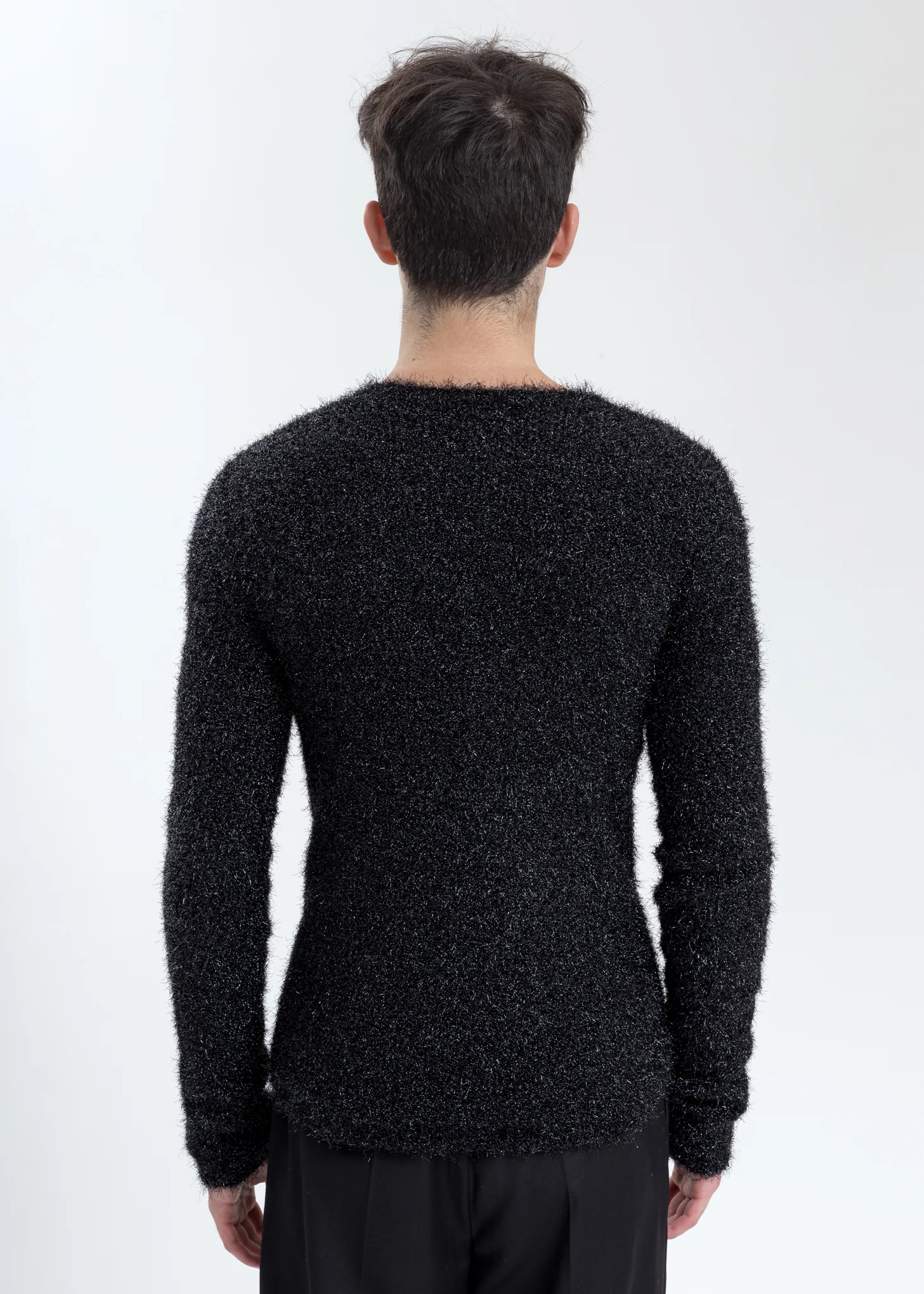 Glitter Black Front Hole Knit - Image 4