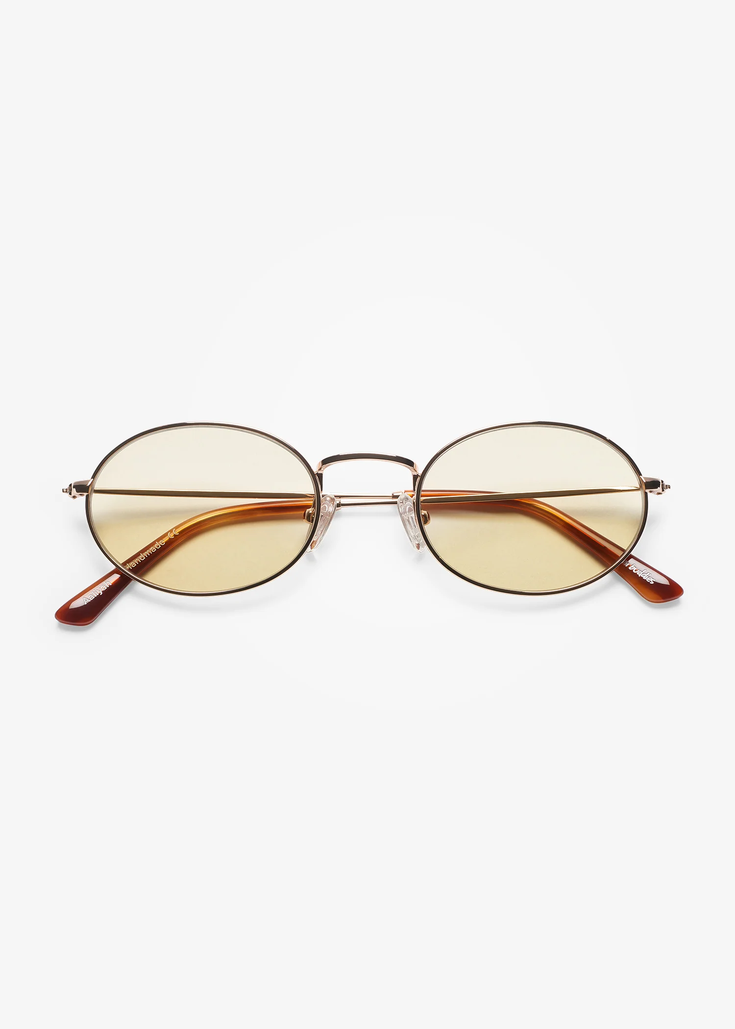 Gold and Brown Smoke Aaliyah Sunglasses