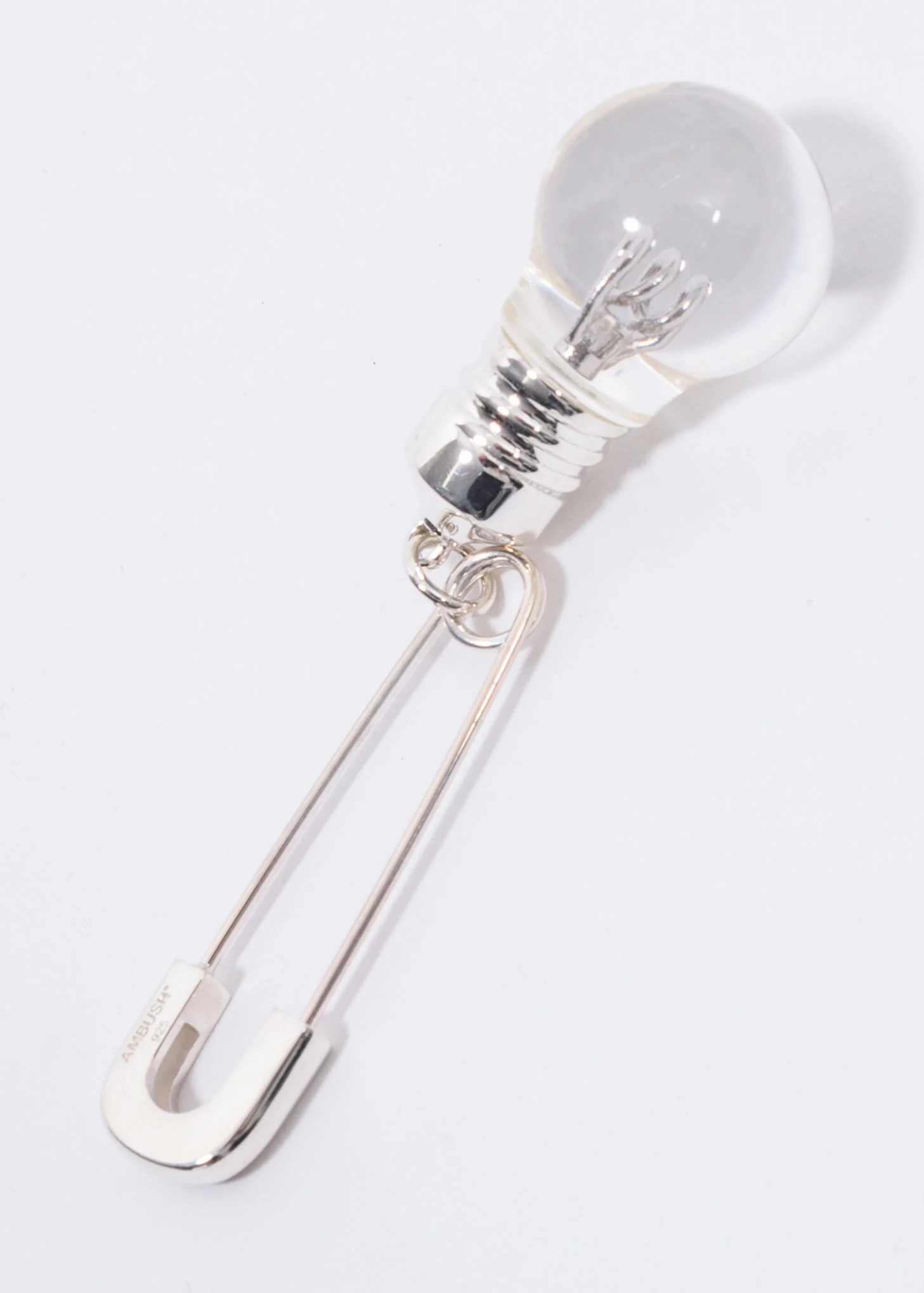 Silver Light Bulb Single Earring - Image 2
