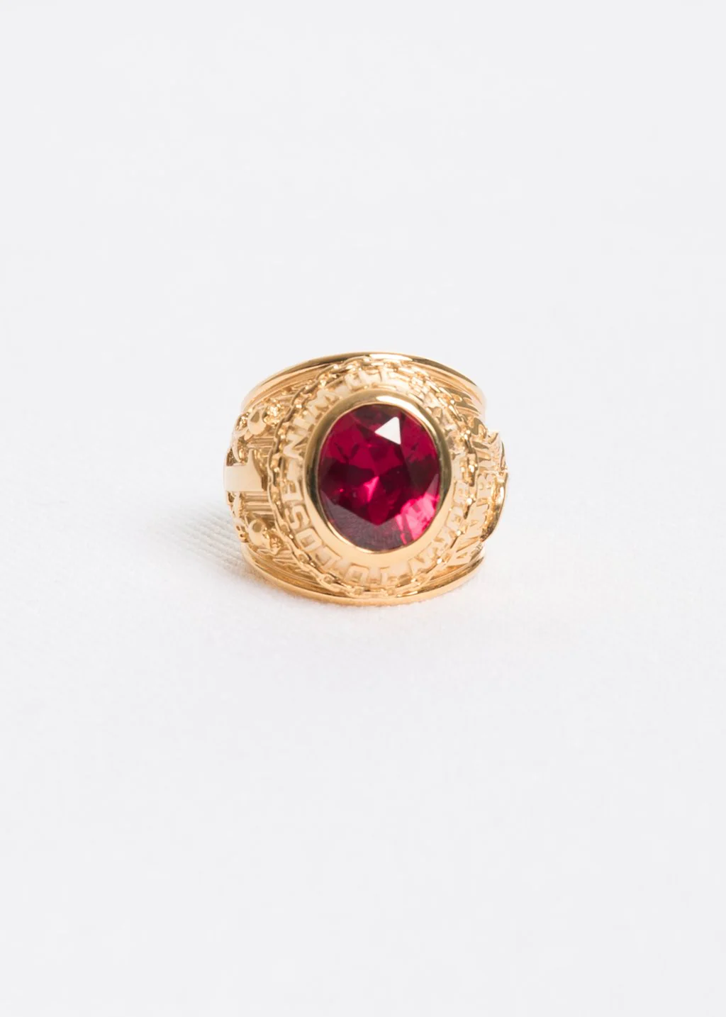 Gold and Red Class Ring