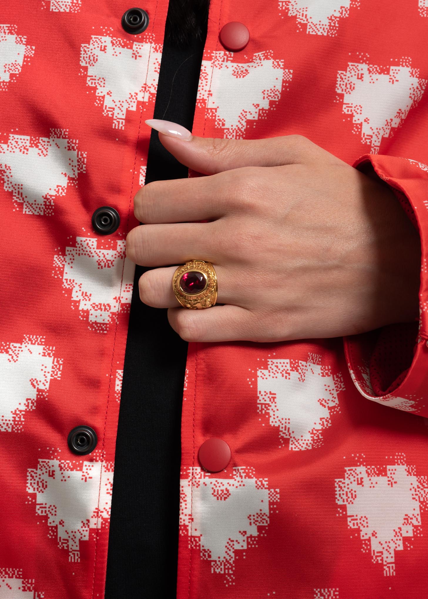 Gold and Red Class Ring - Image 3