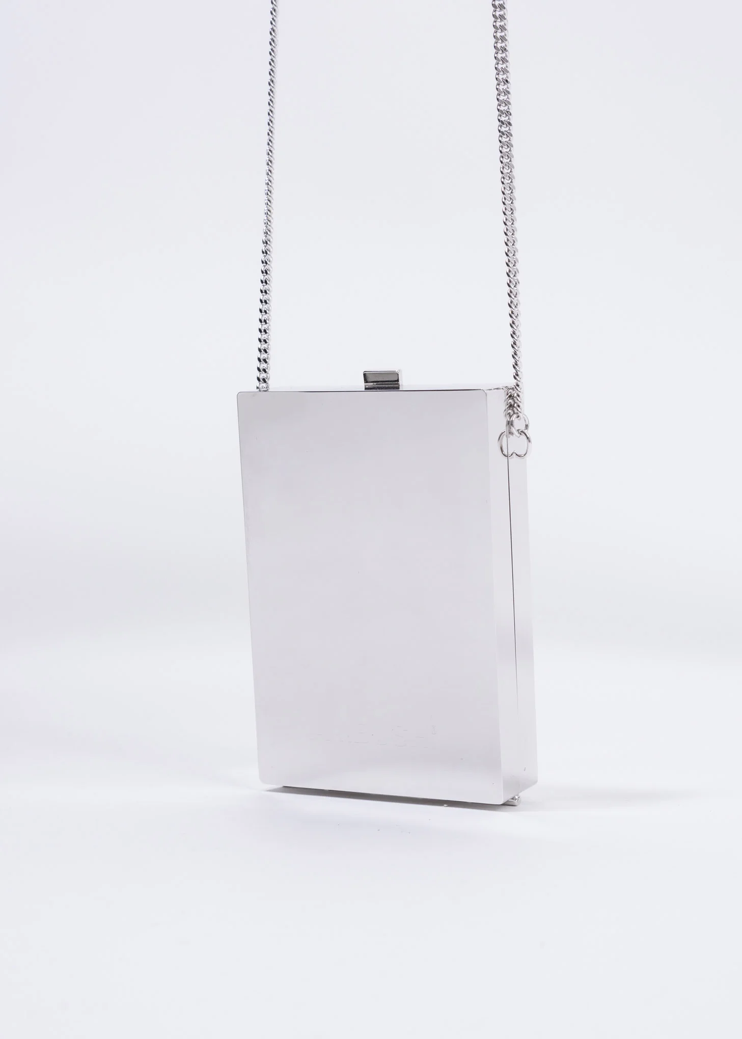 Silver Metal Card Case Shoulder Bag - Image 3
