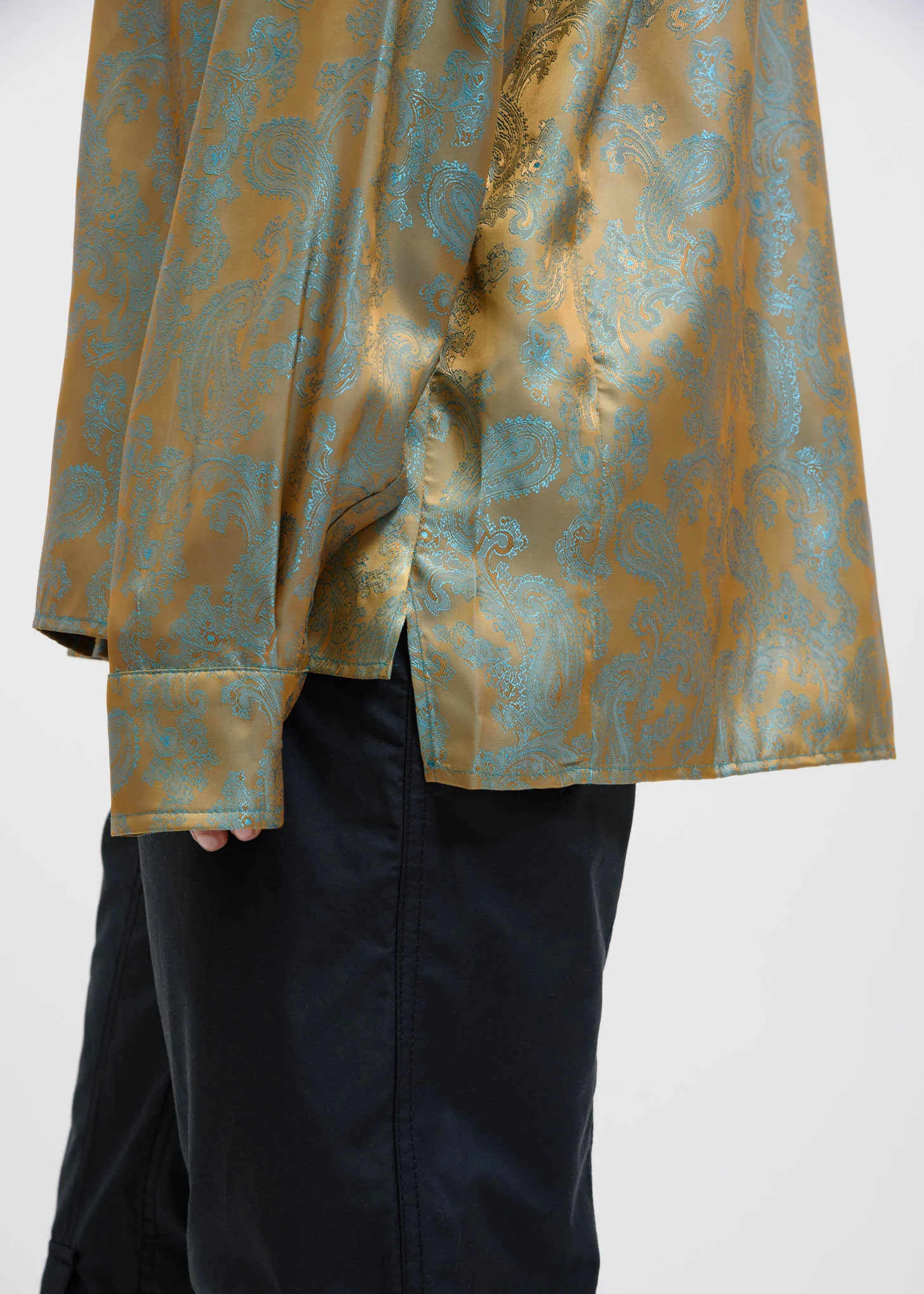 Gold and Turquoise Dieter Paisley Shirt - Image 5