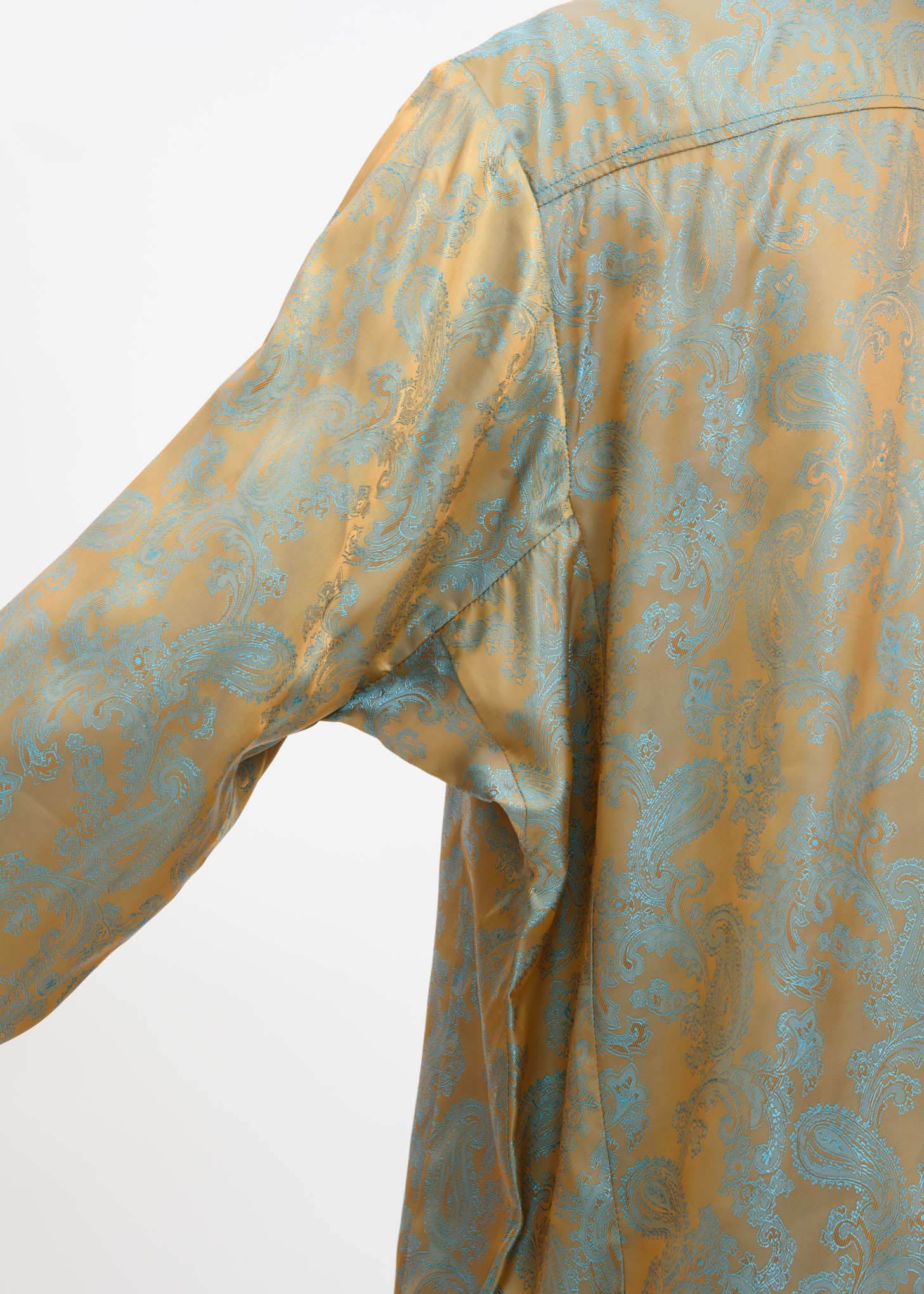 Gold and Turquoise Dieter Paisley Shirt - Image 7