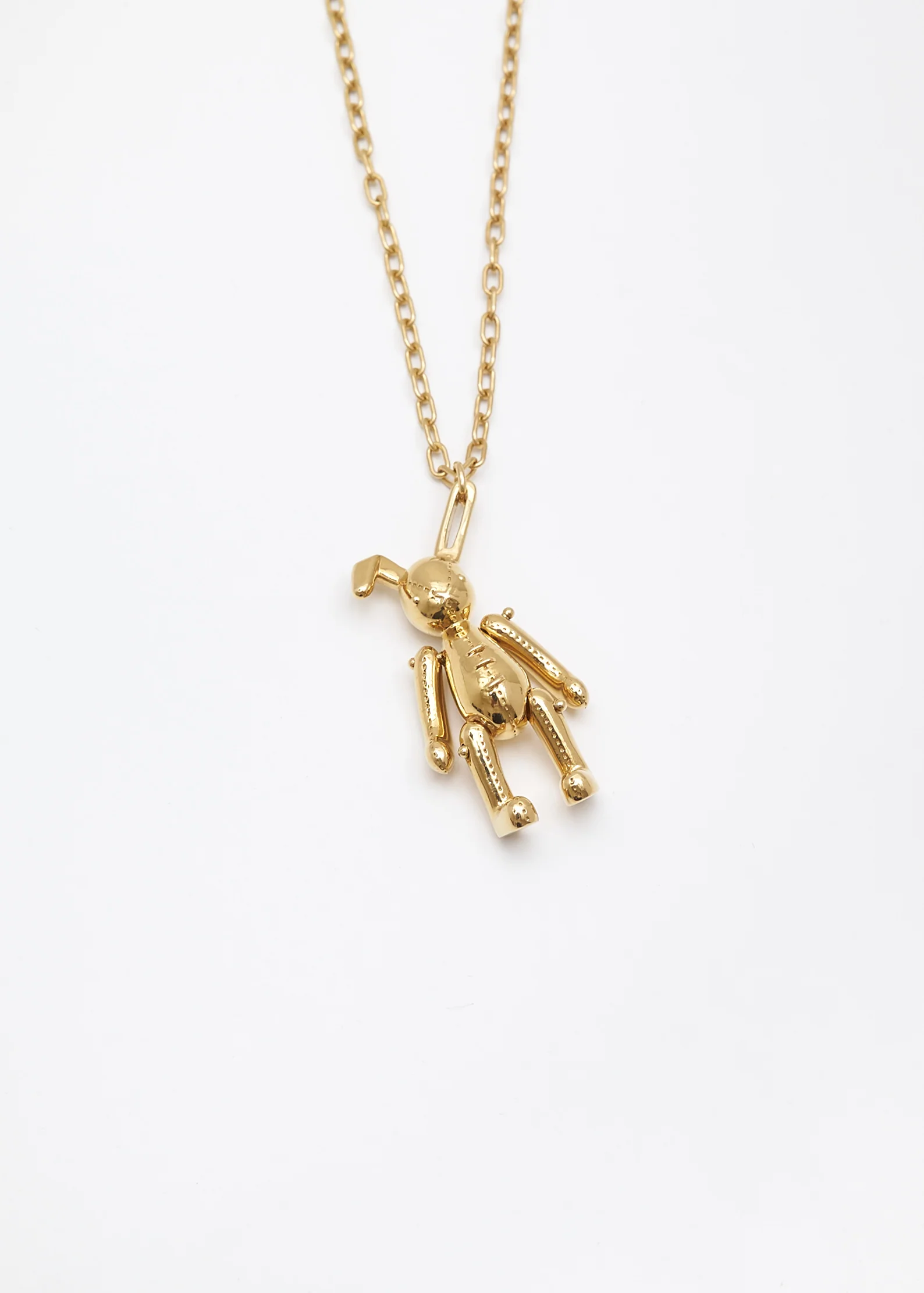 Gold Bunny Charm Necklace - Image 2