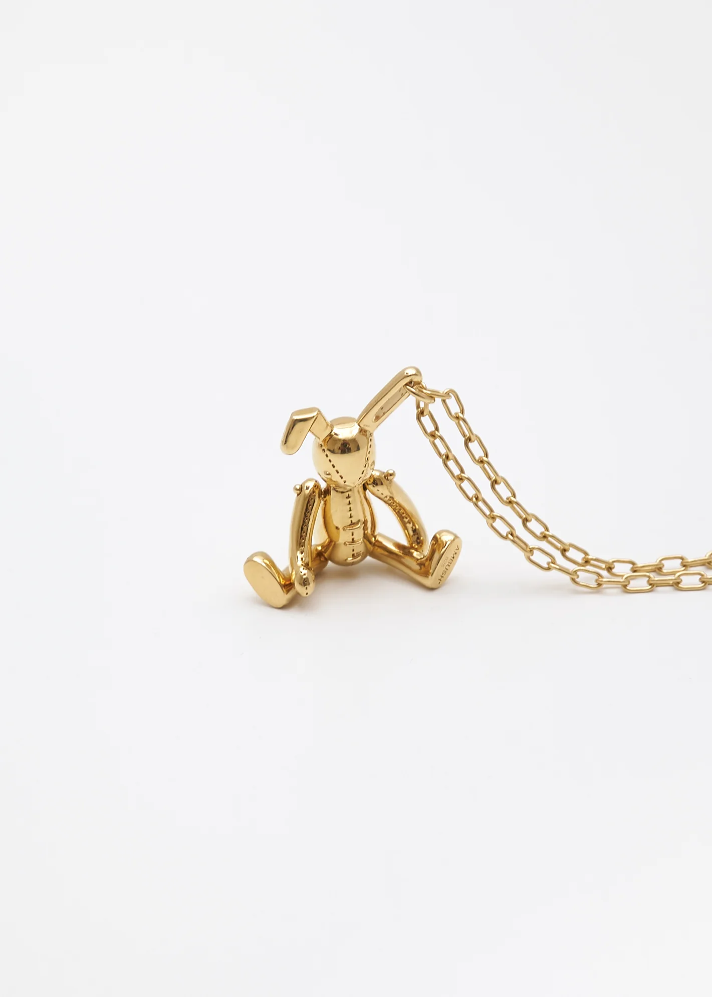 Gold Bunny Charm Necklace