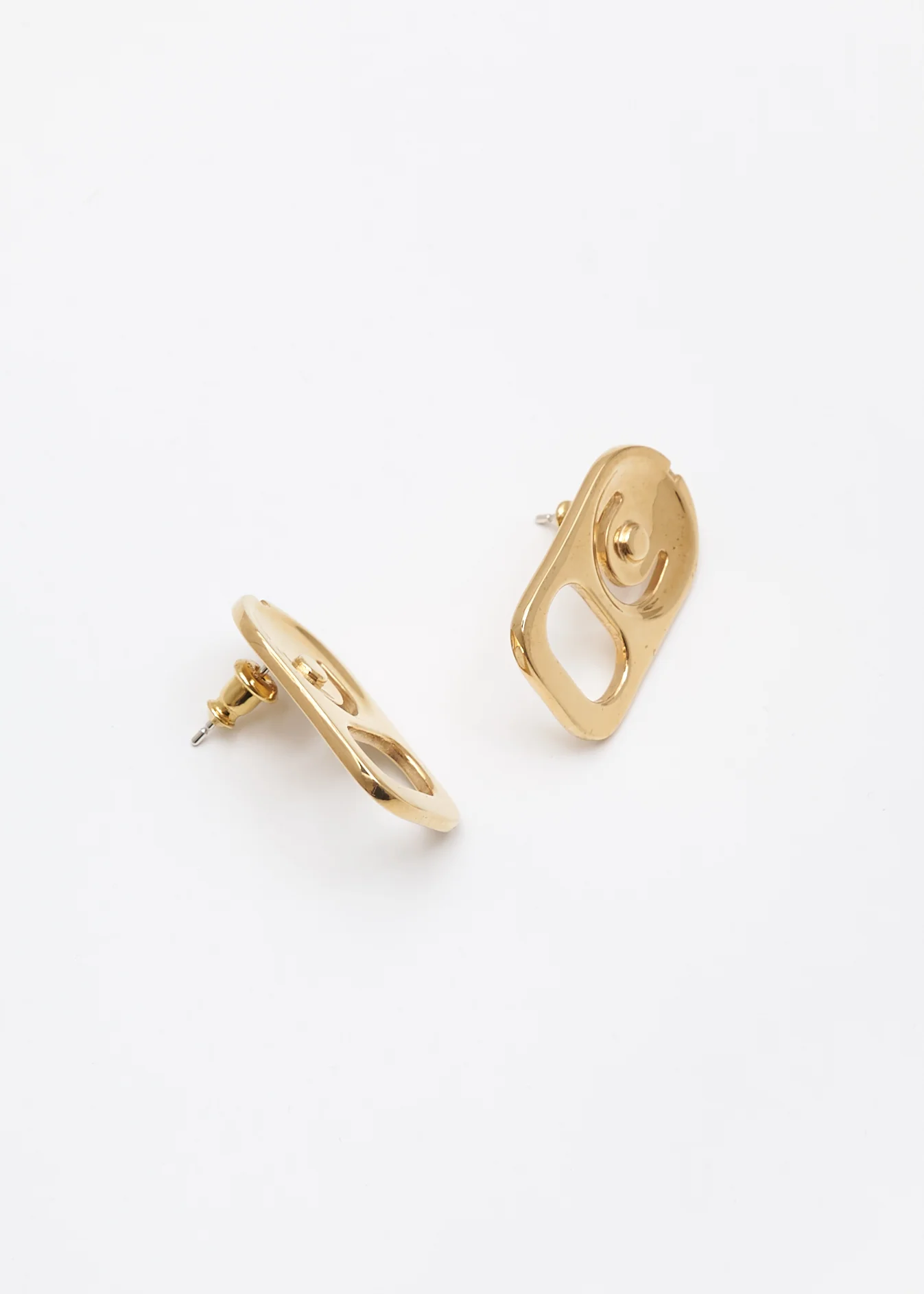 Gold Can Tab Beads Earring - Image 2