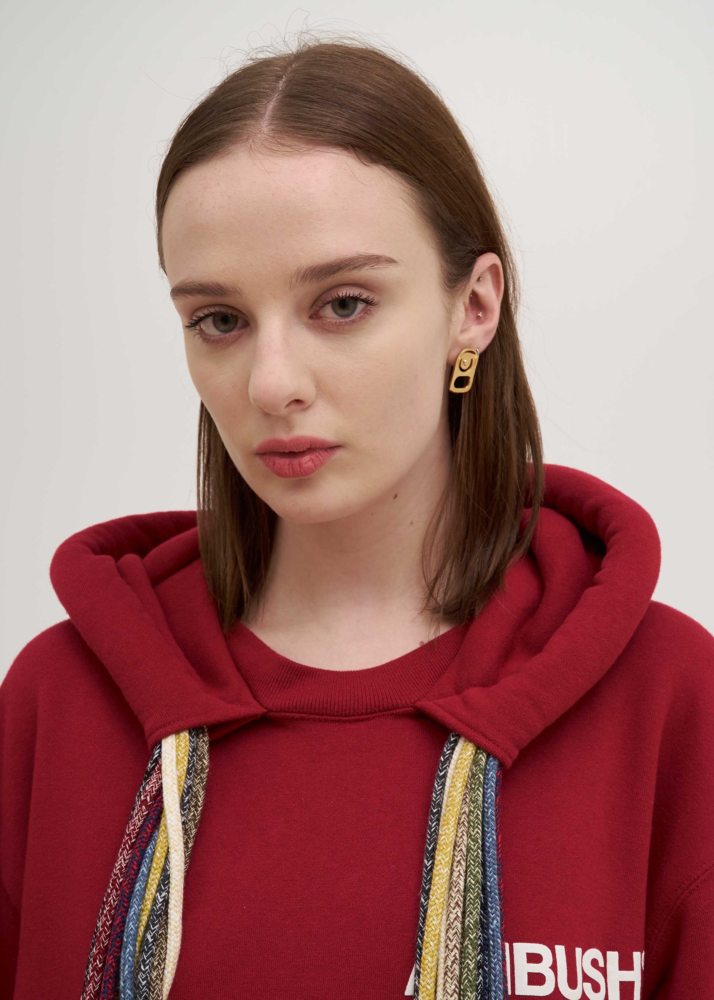 Gold Can Tab Beads Earring - Image 4