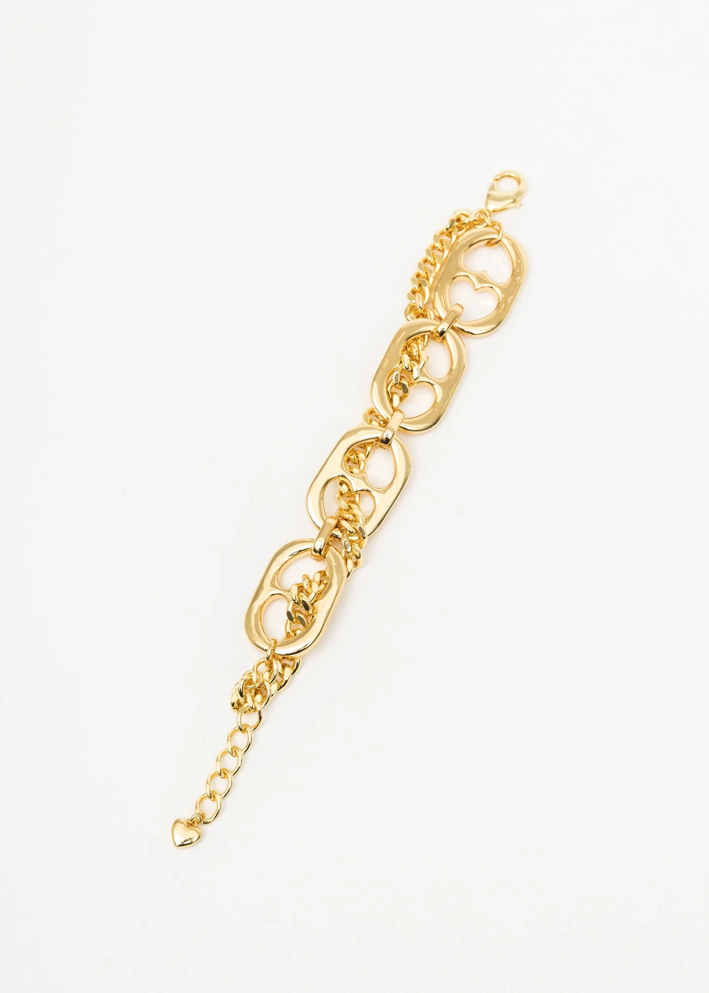 Gold Chains And Two Way Hearts Bracelets - Image 4