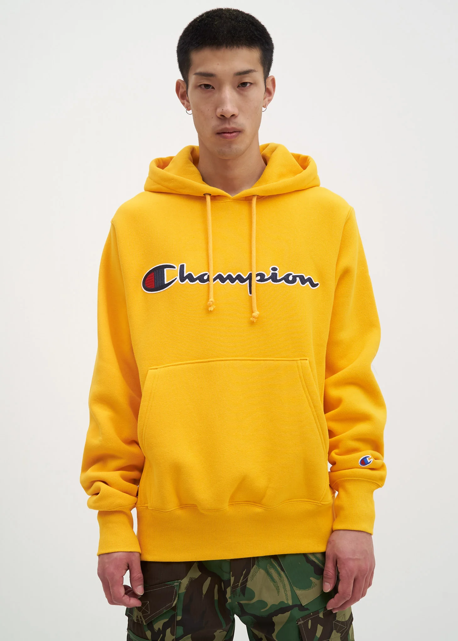 Gold Chainstitch Logo Hoodie