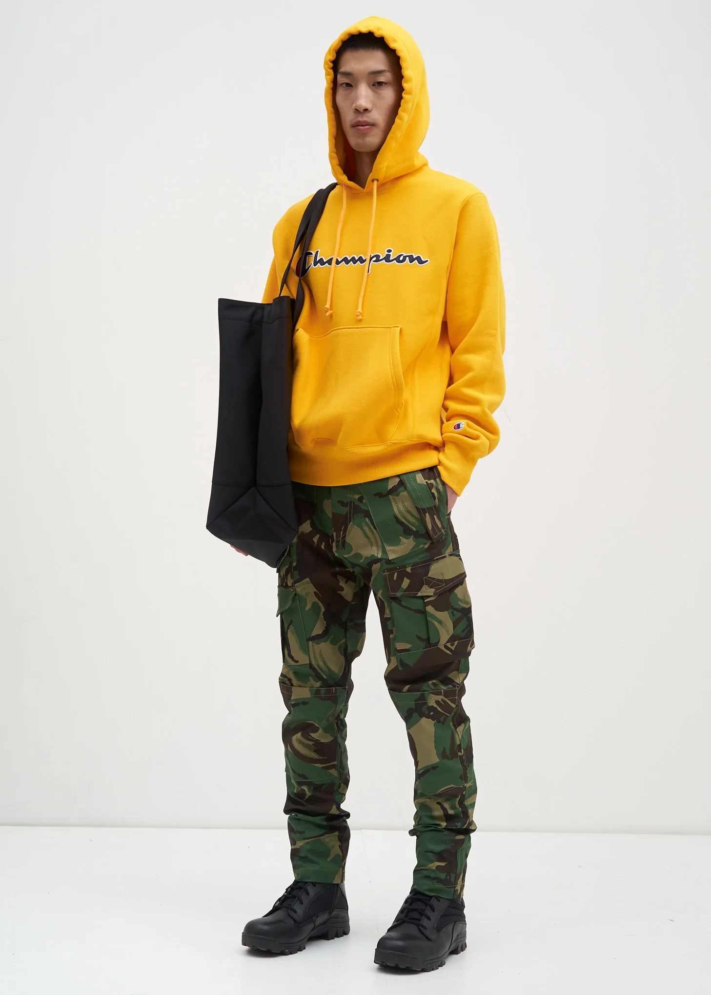 Gold Chainstitch Logo Hoodie - Image 2