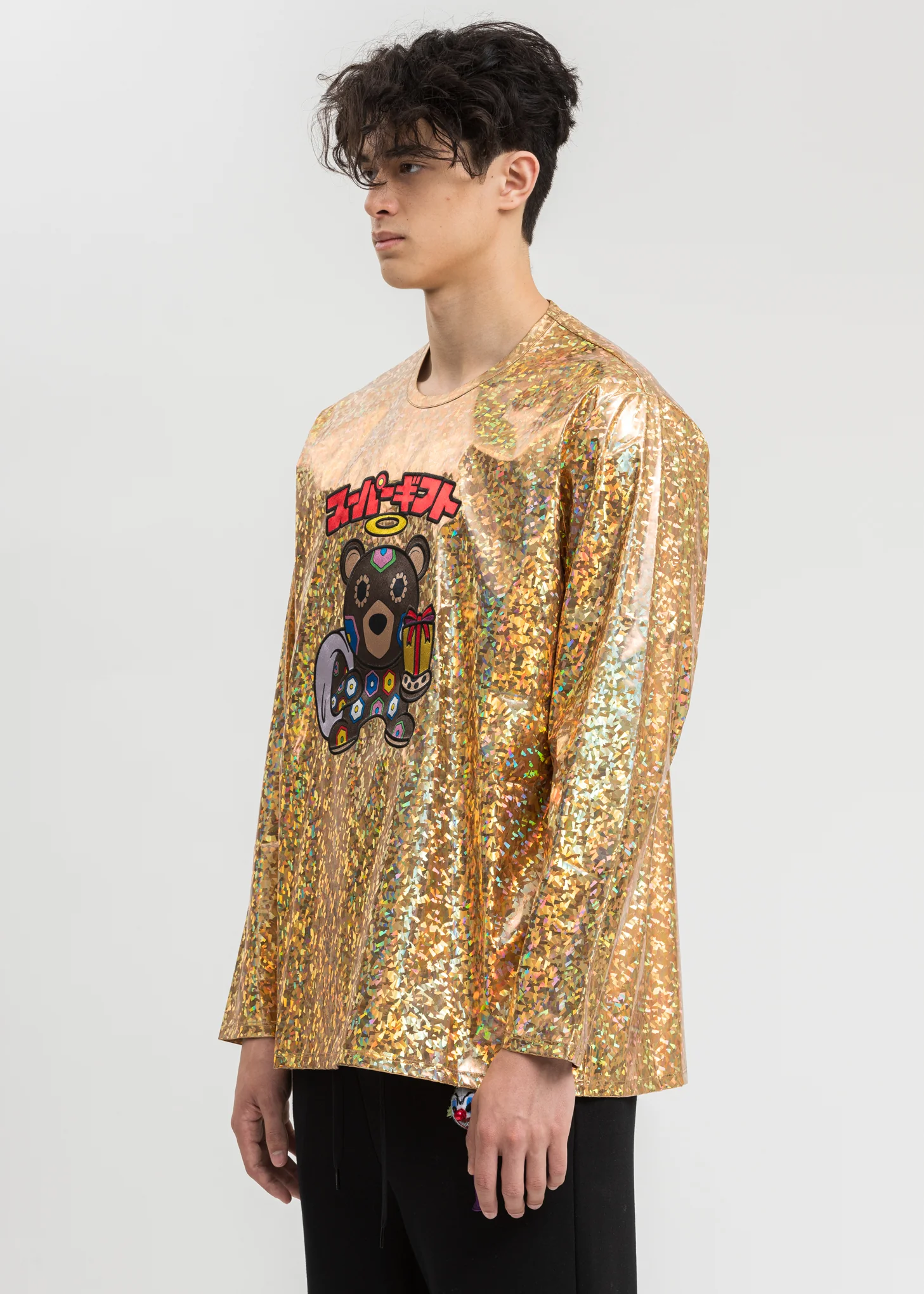Gold Character Applique Foil Pullover - Image 2