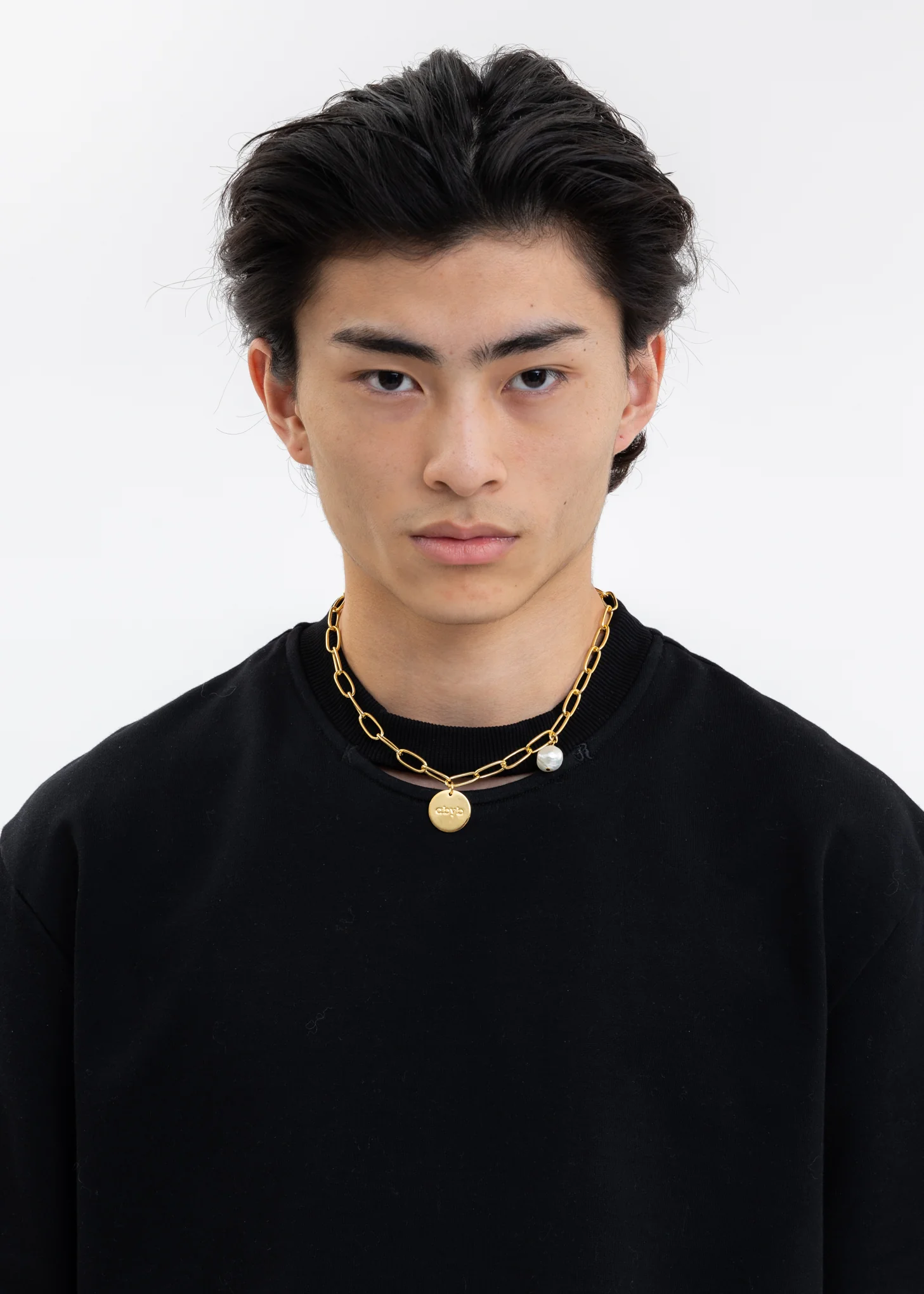 Gold Coin and Pearl Necklace - Image 2