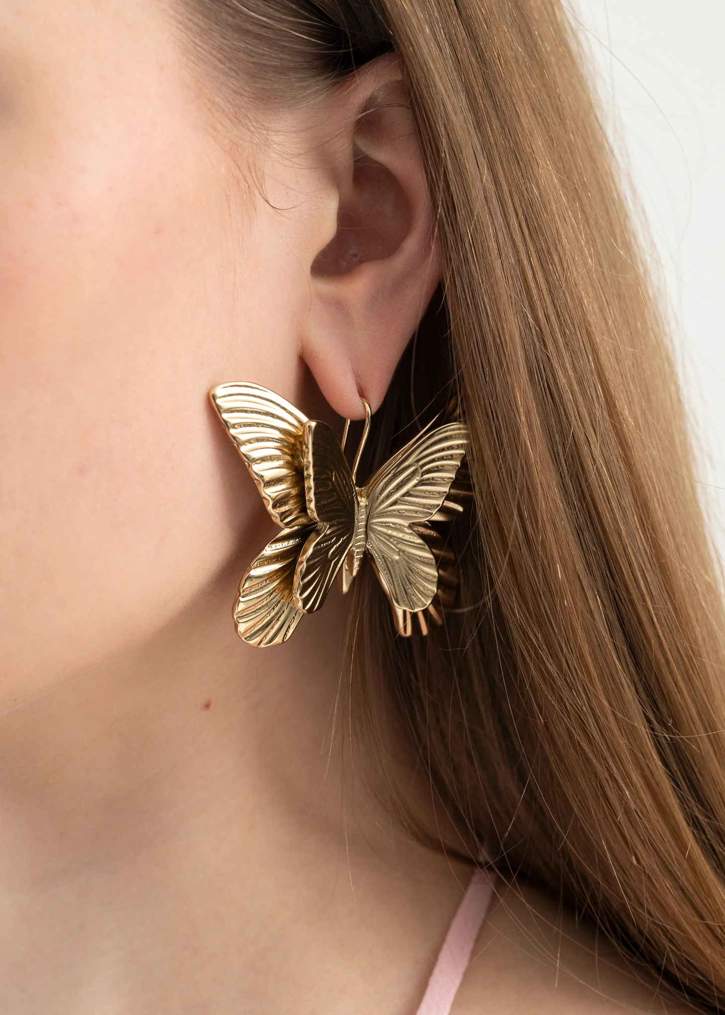 GOLD EARRINGS BUTTERFLY - SINGLE - Image 6