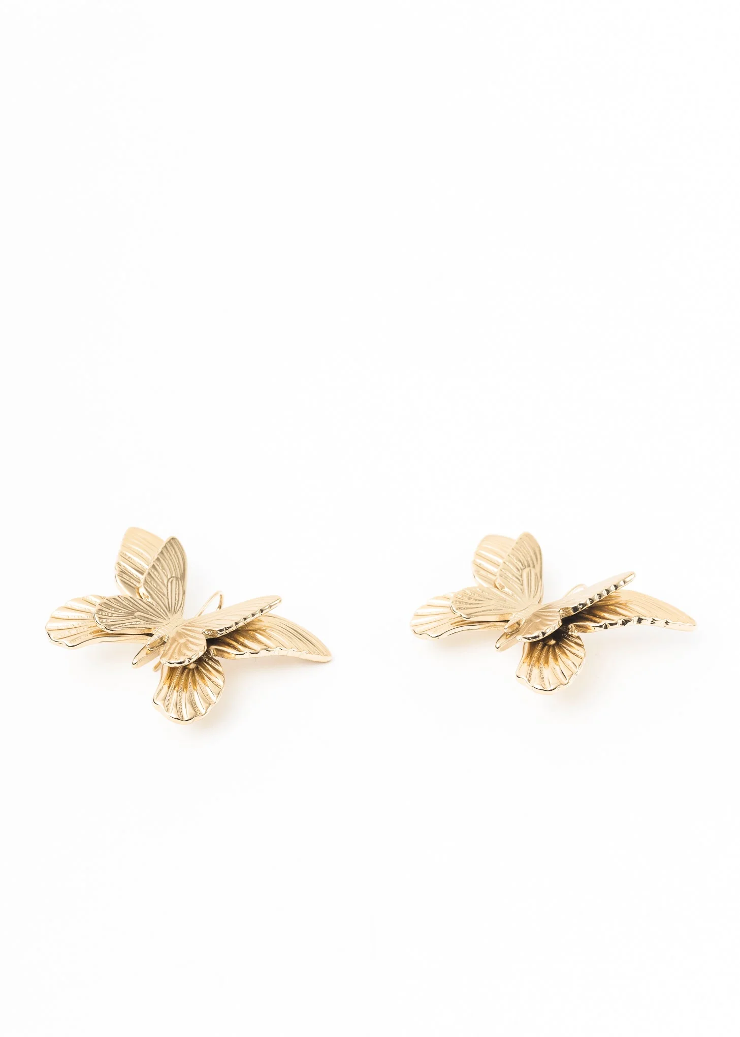 GOLD EARRINGS BUTTERFLY - SINGLE - Image 2