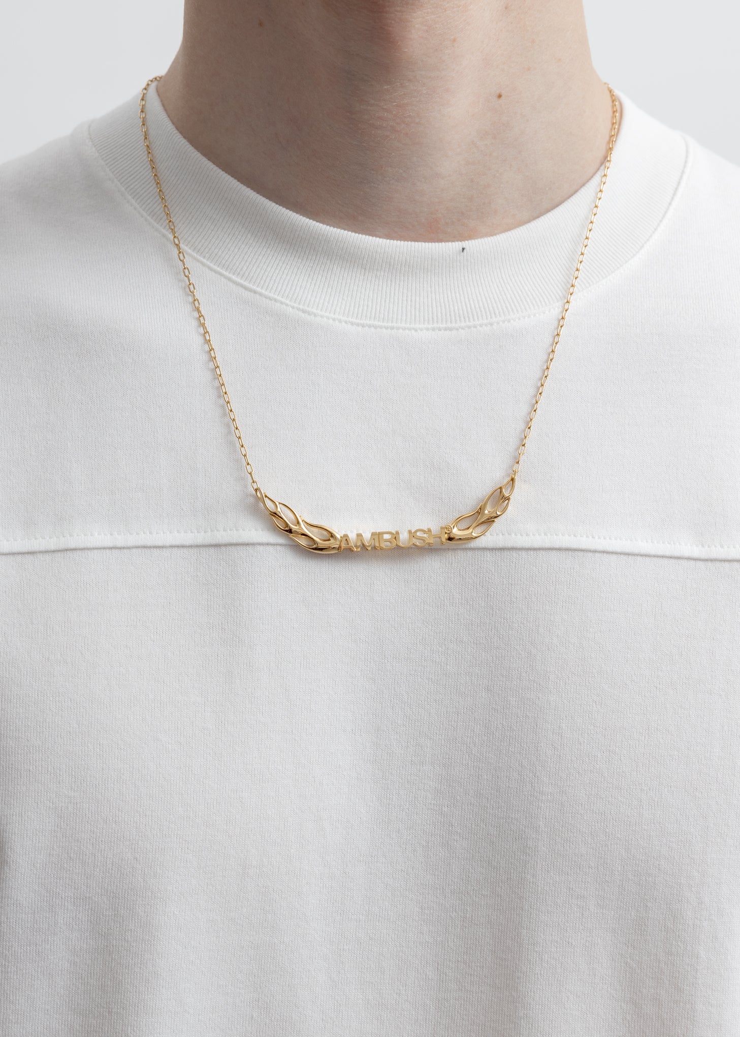 Gold Flame Necklace 2 - Image 2