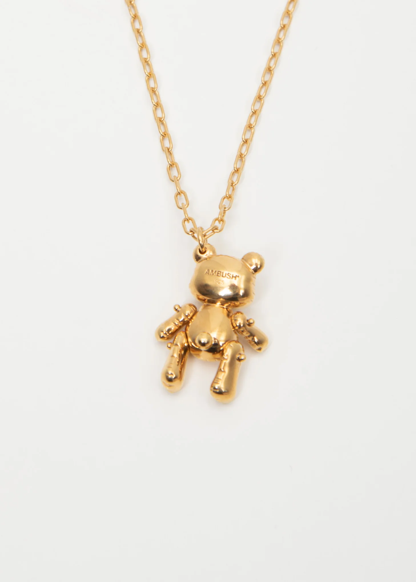 Gold Inflatable Teddy Bear Necklaces