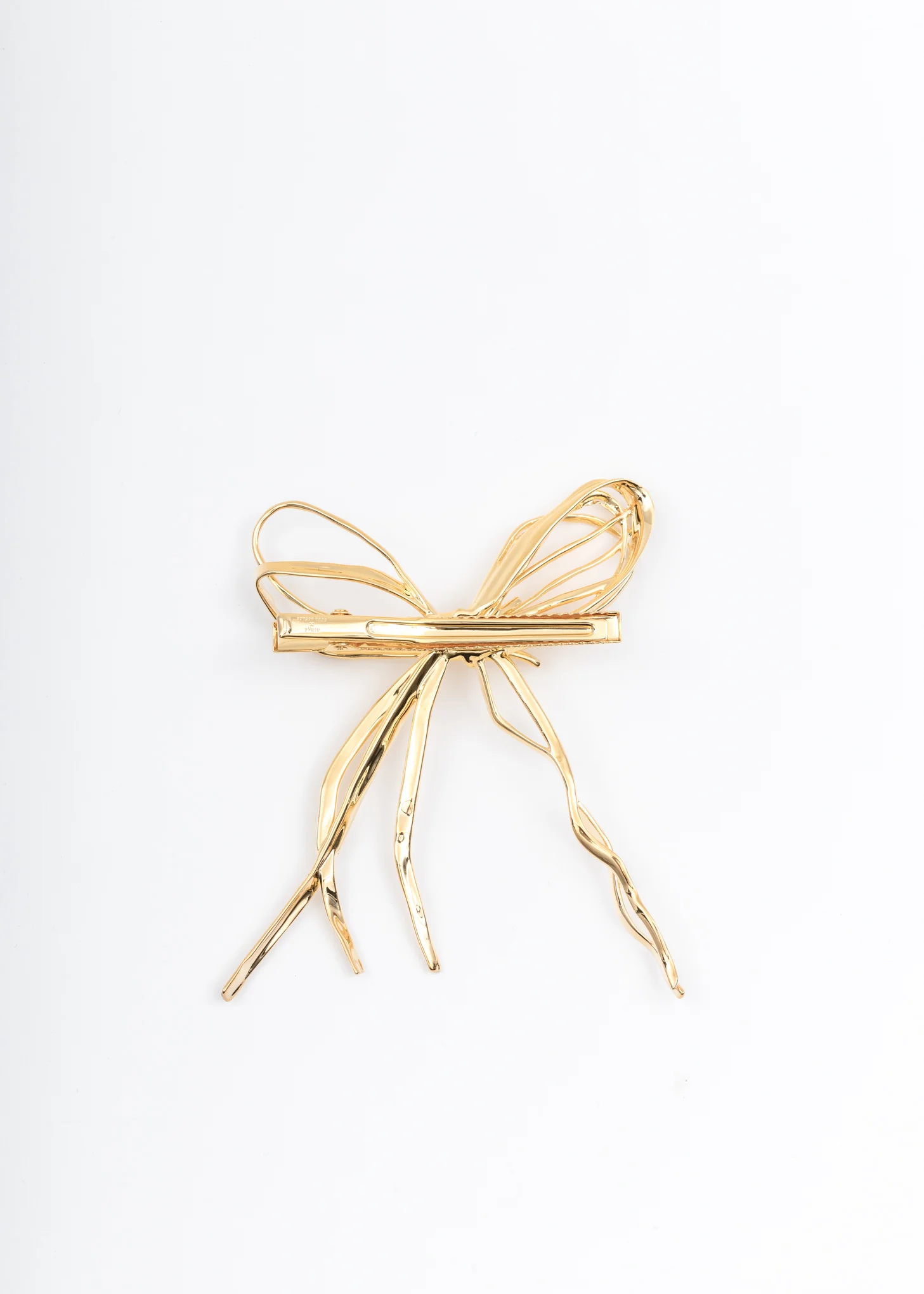 Gold Large Straw Bow Hairpin - Image 3