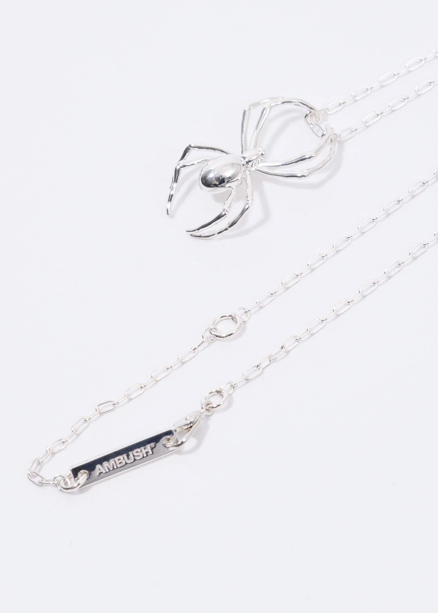 Silver Spider Charm Necklac - Image 2