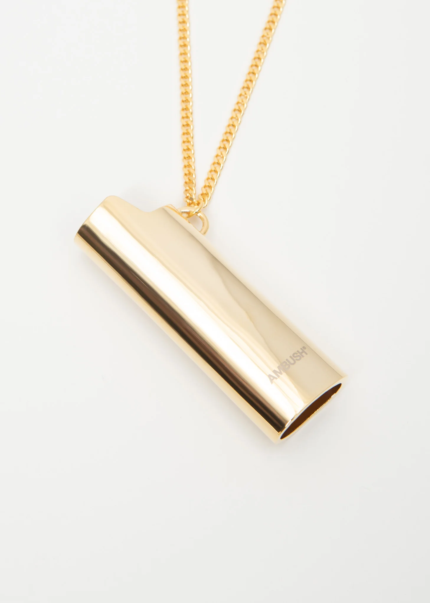 Gold Lighter Case Necklace