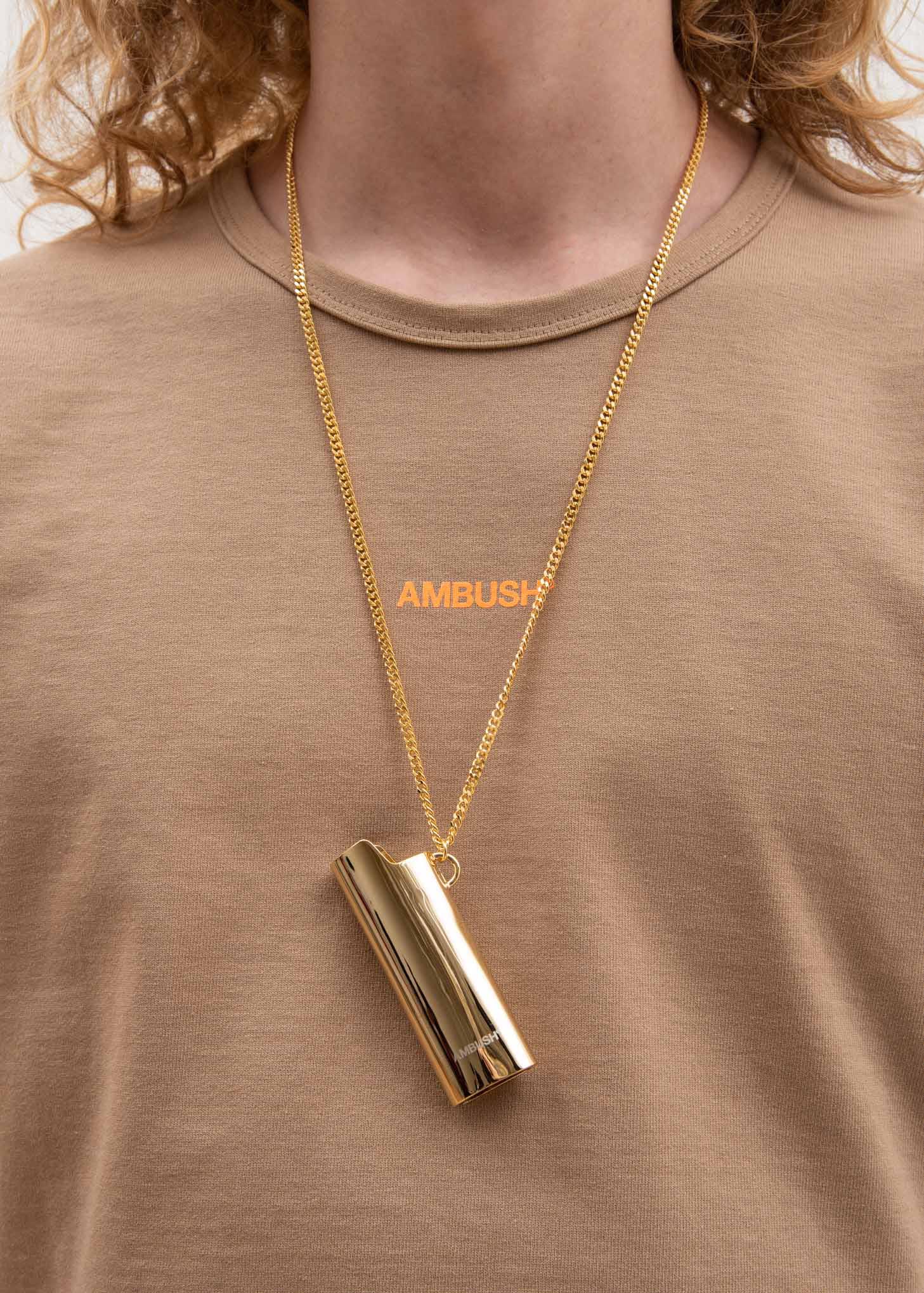 Gold Lighter Case Necklace - Image 2