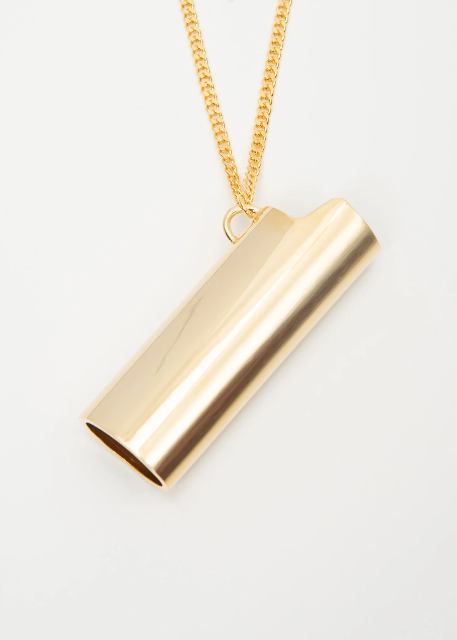 Gold Lighter Case Necklace - Image 3