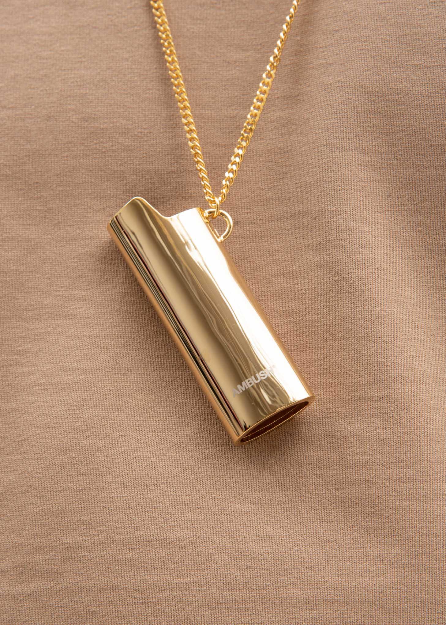 Gold Lighter Case Necklace - Image 4