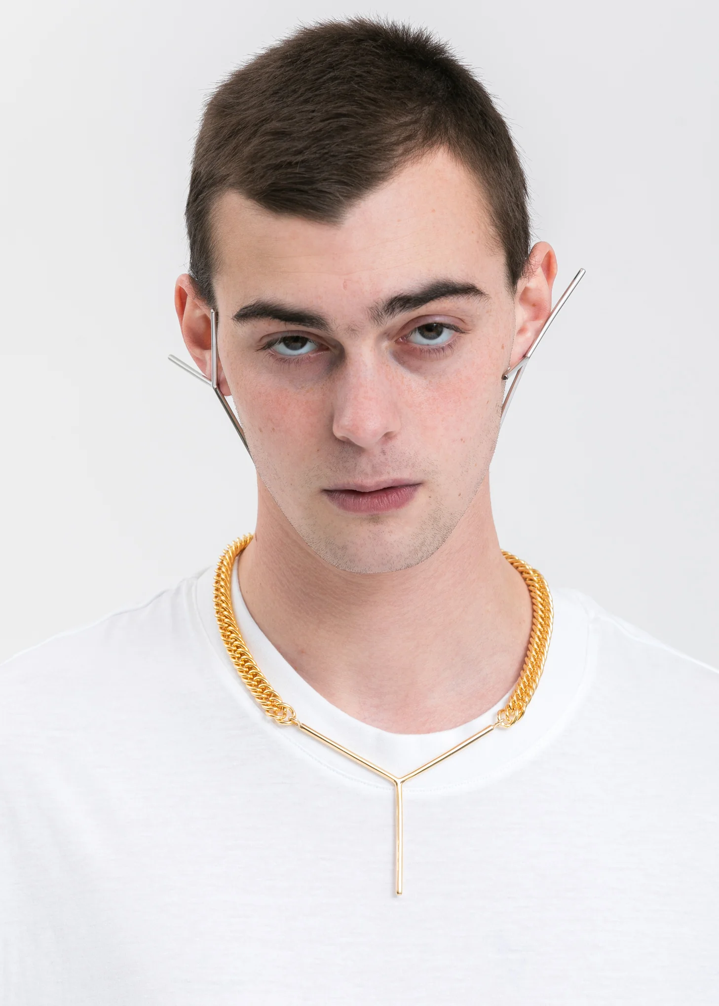 Gold Maxi Y Necklace - Image 4