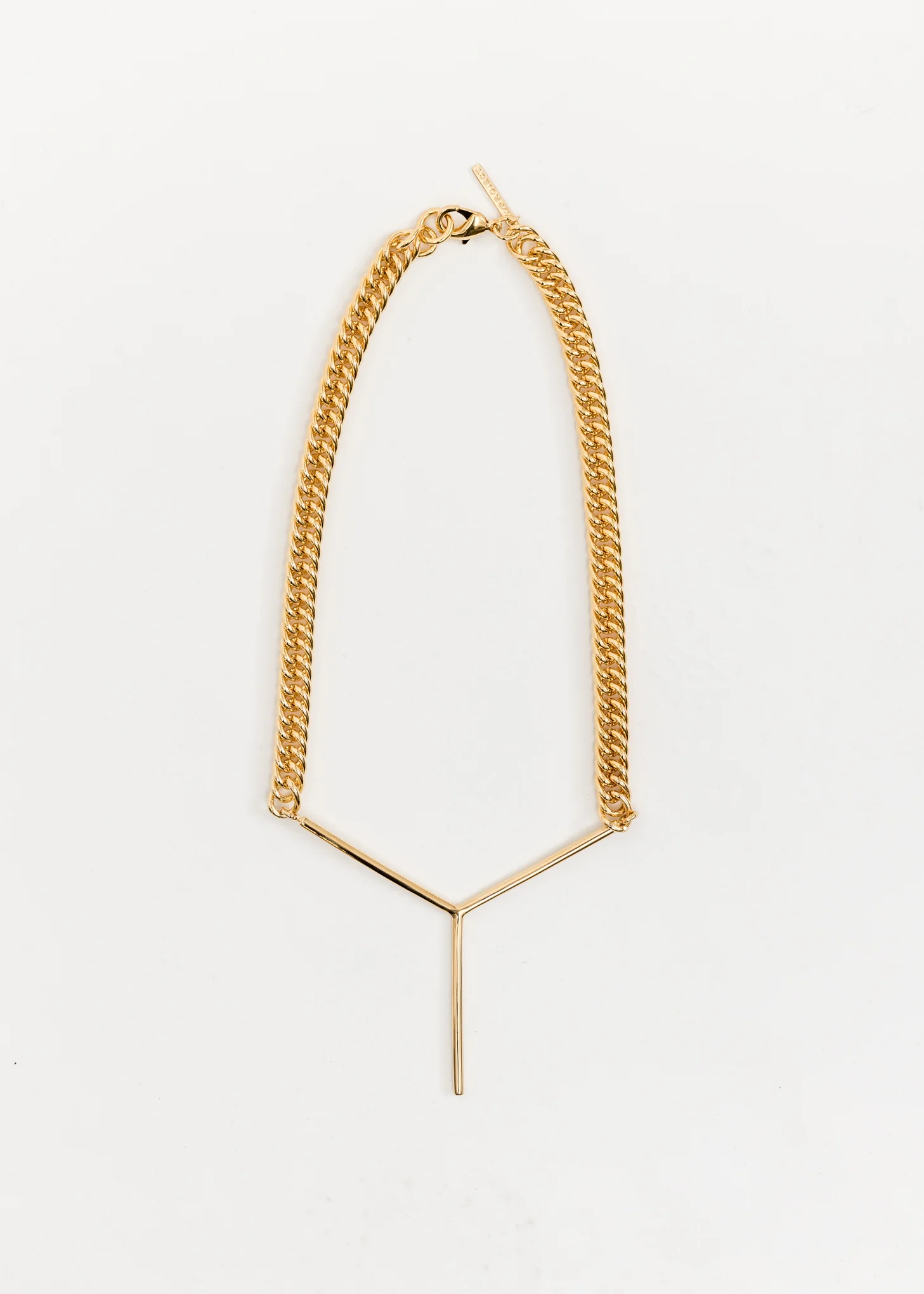 Gold Maxi Y Necklace