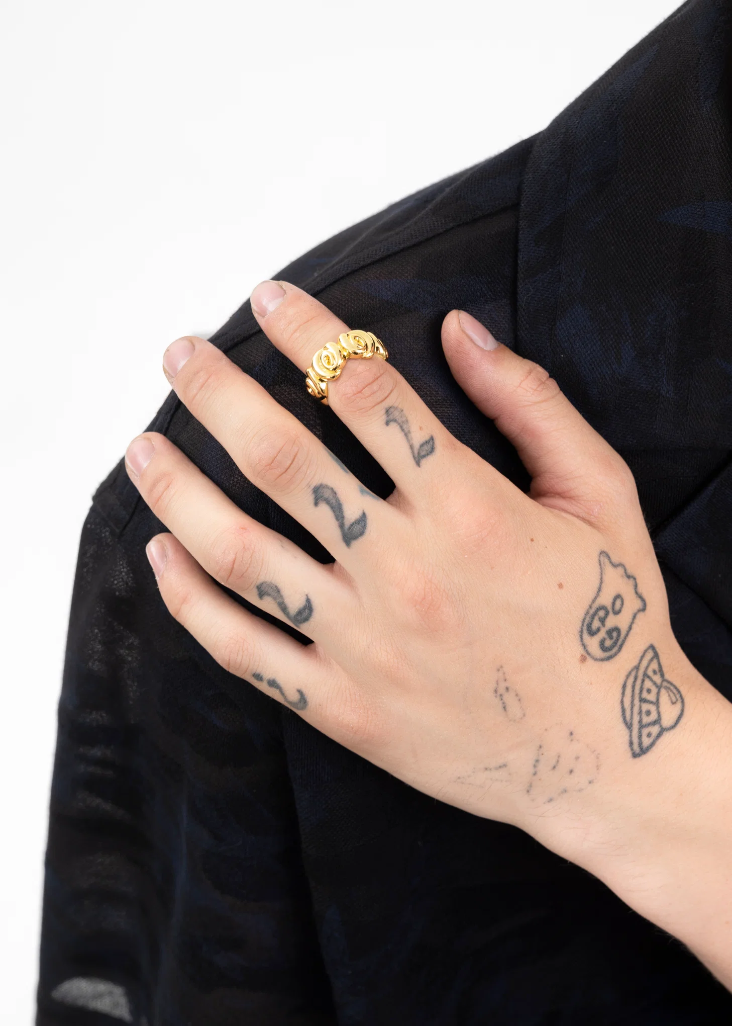 Gold Multi Roses Ring - Image 2