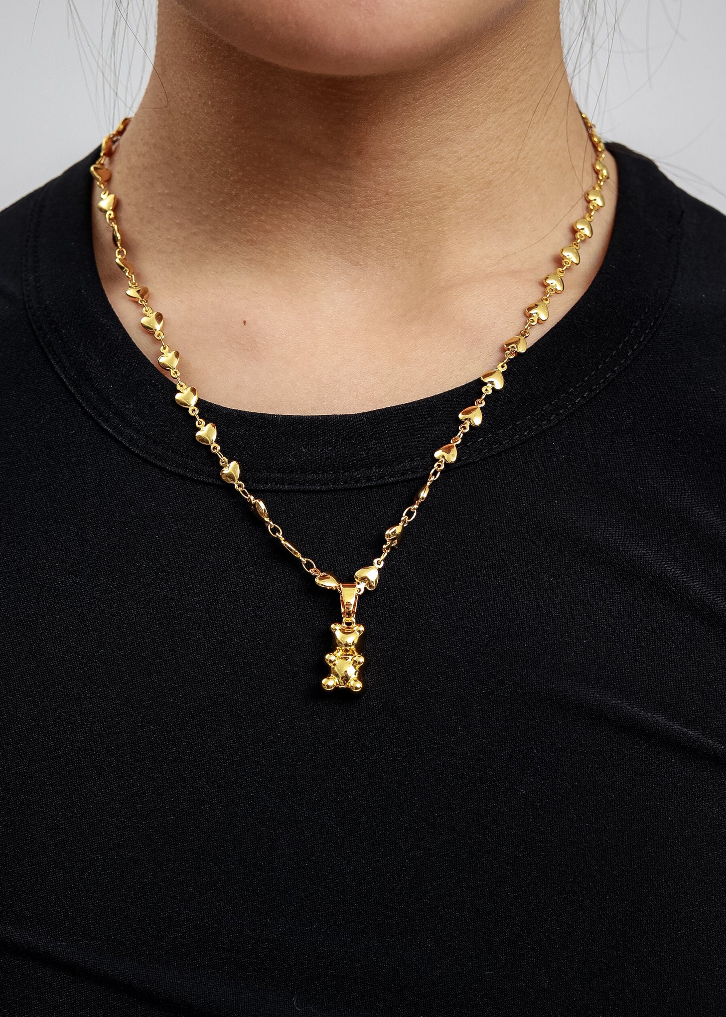 Gold Nostalgia Bear Pendant - Image 2