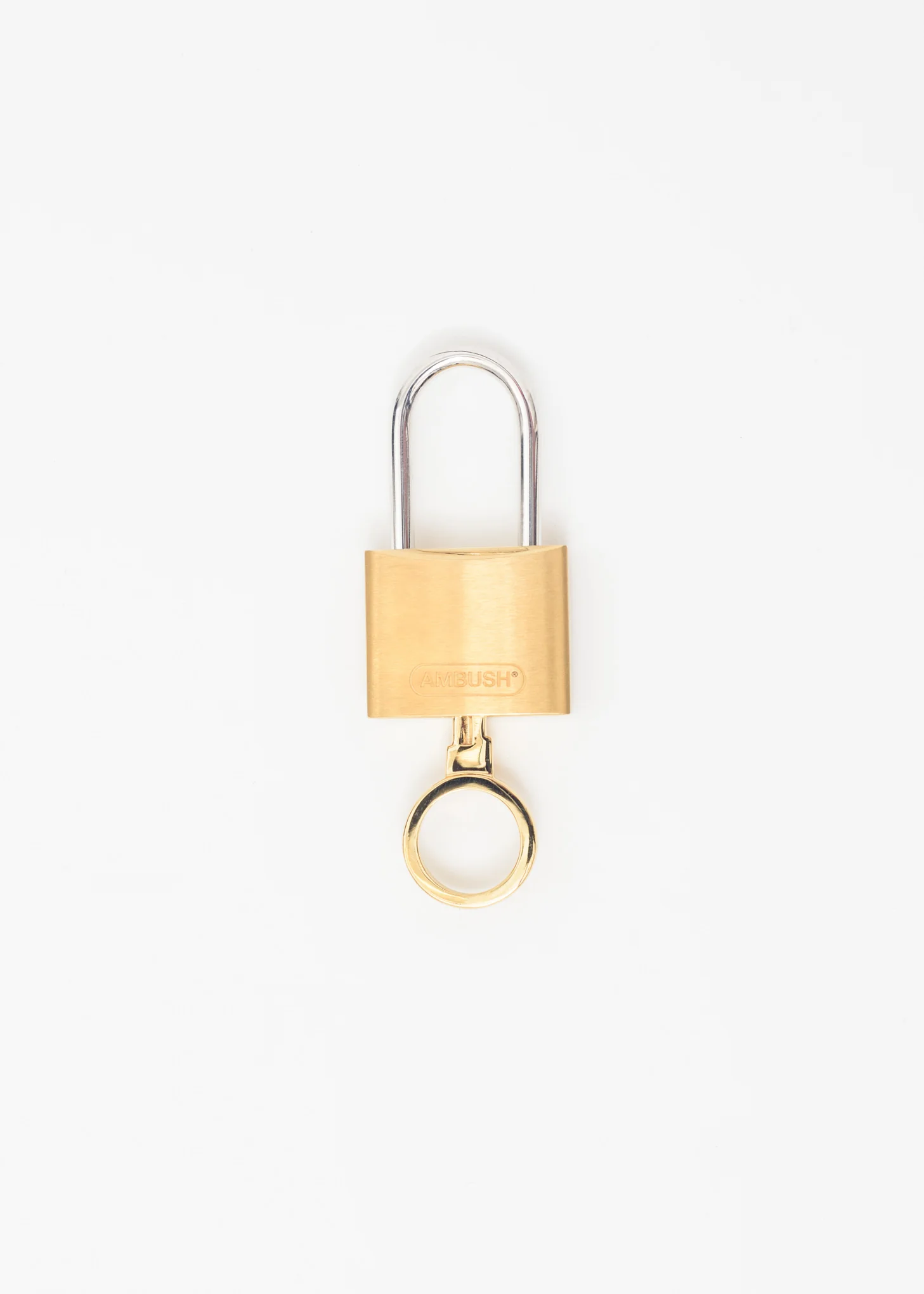 Gold Padlock Key Ring