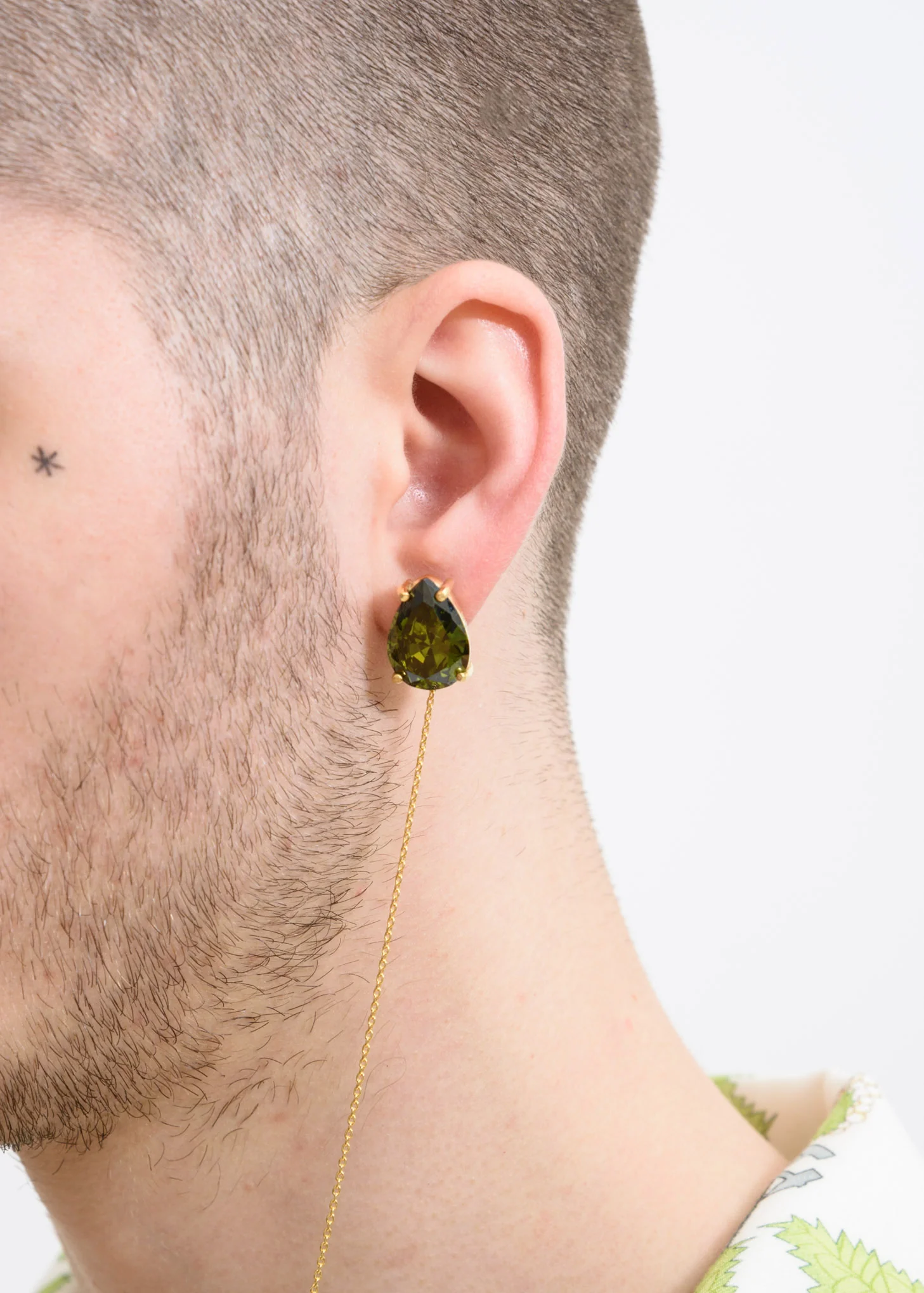 Gold Stone Pin Necklace - Image 2