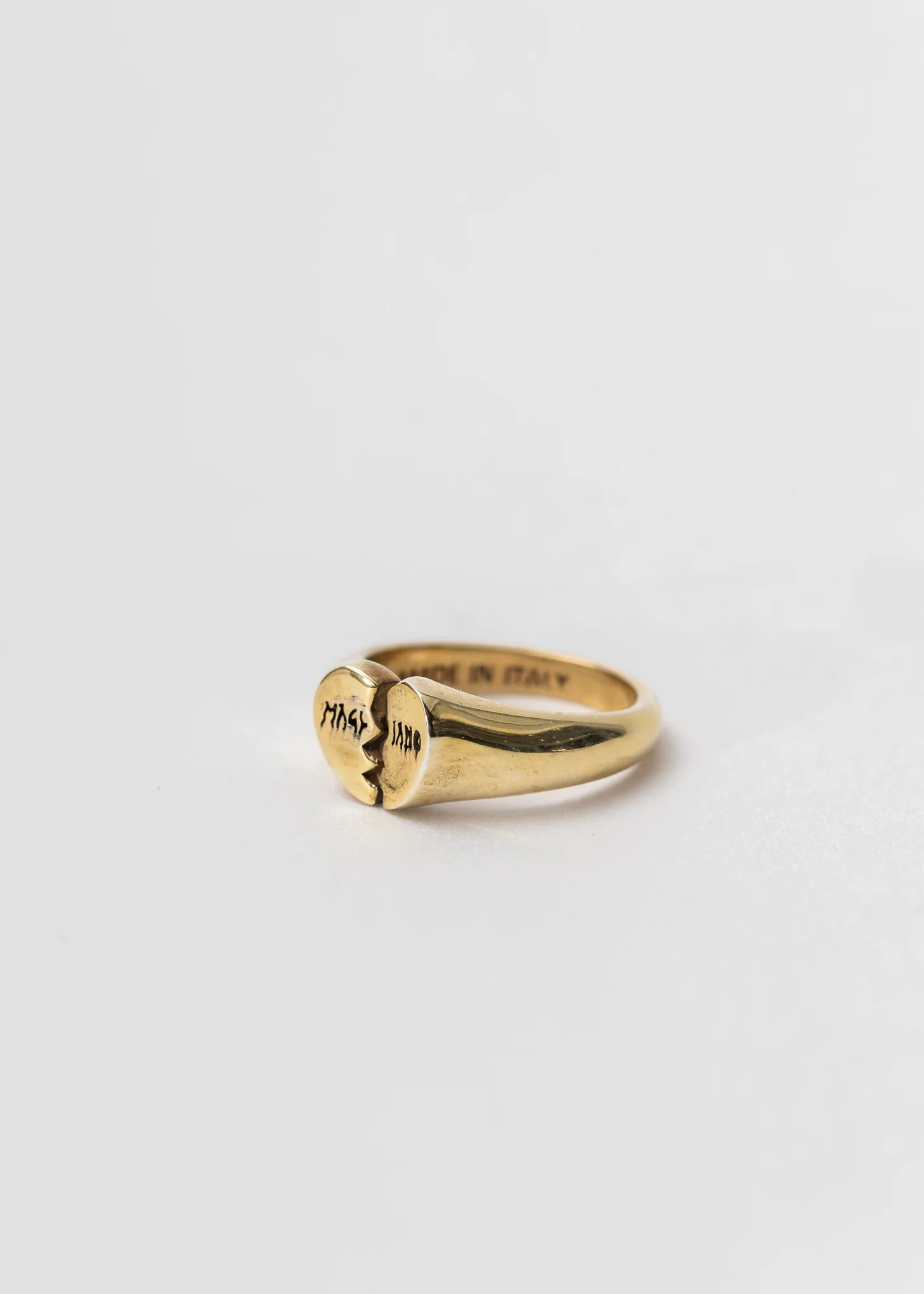 GOLD PLATED 925 SILVER MICRO BROKEN HEART RING - Image 8