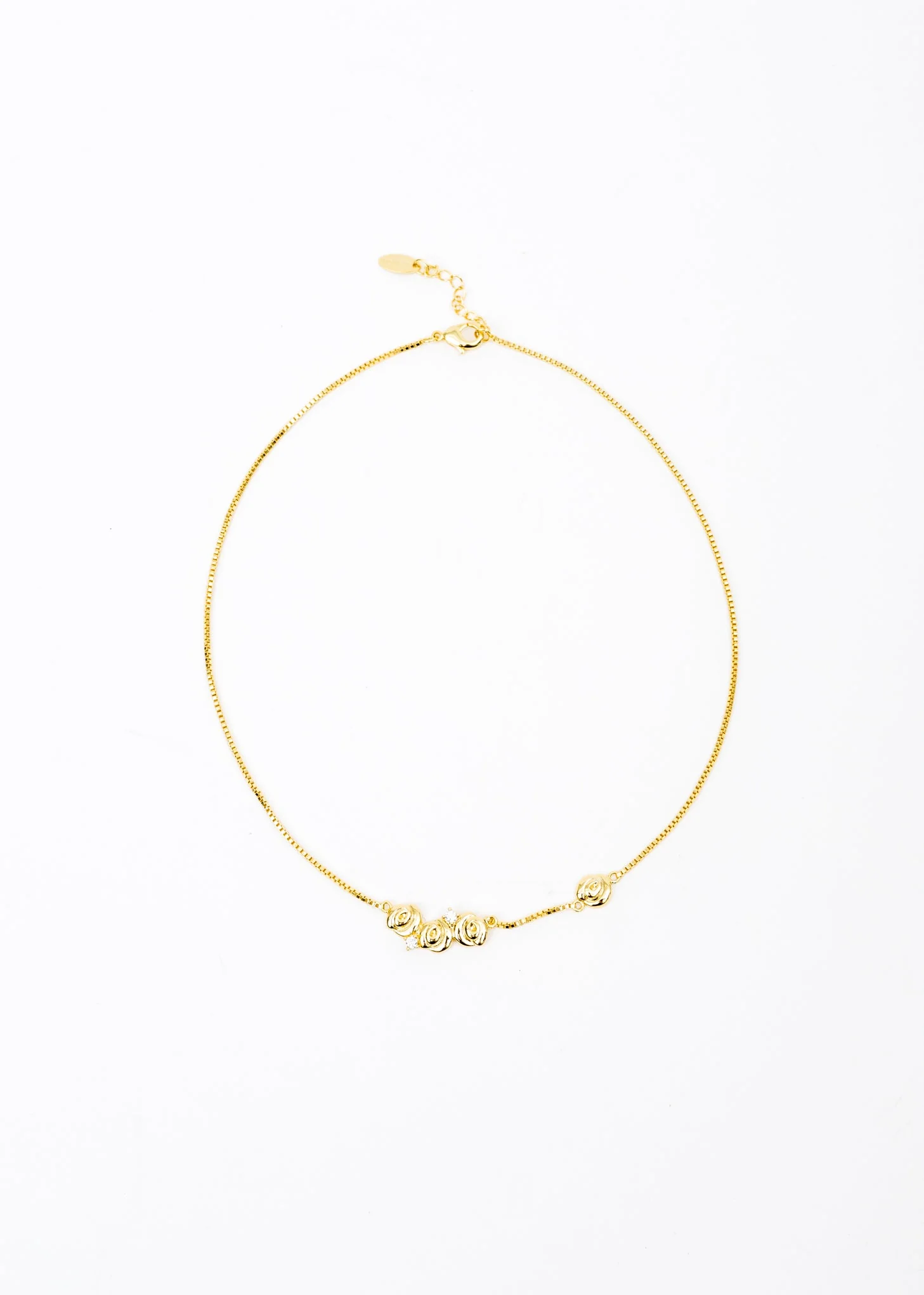 Gold Roses Necklace