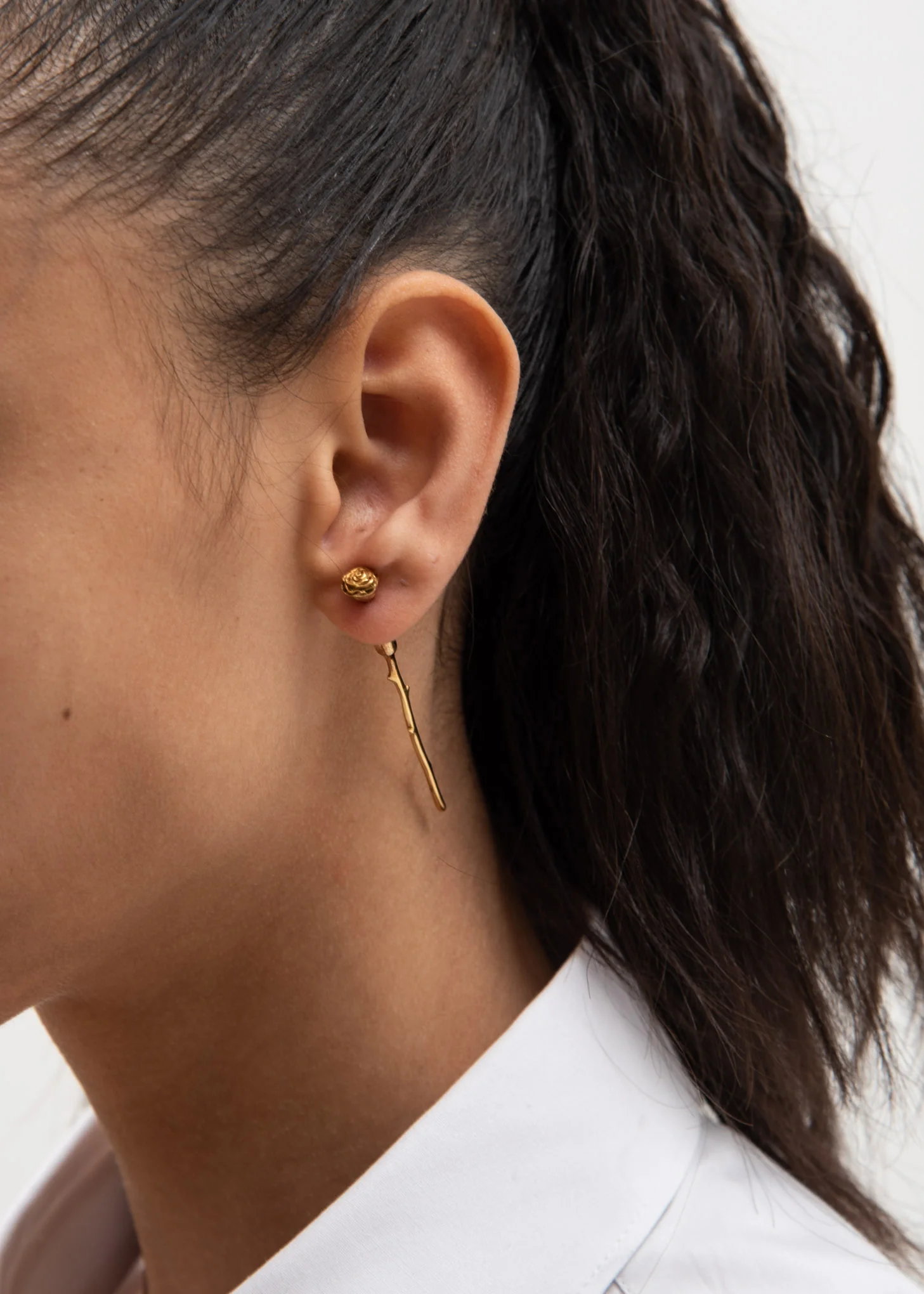 Gold Rosetta Earring - Image 2