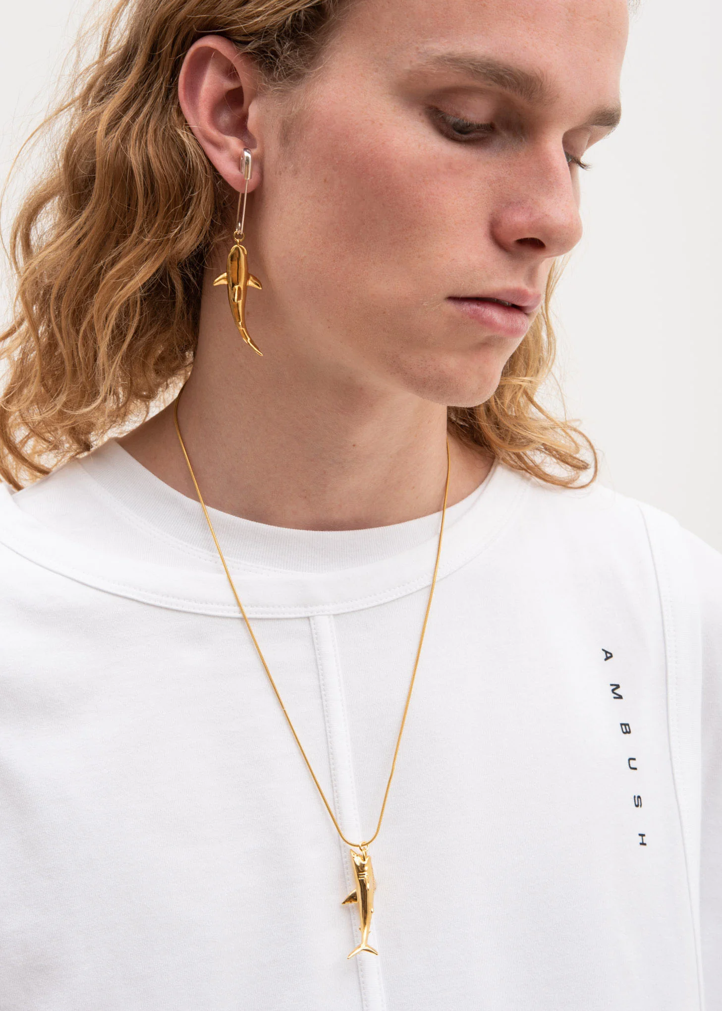 Gold Shark Earring - Image 4