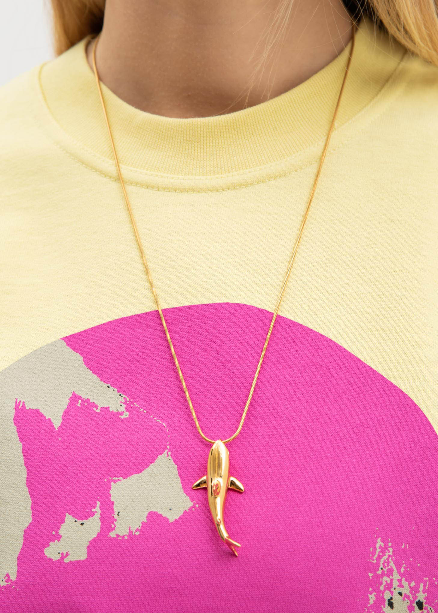 Gold Shark Necklace - Image 3
