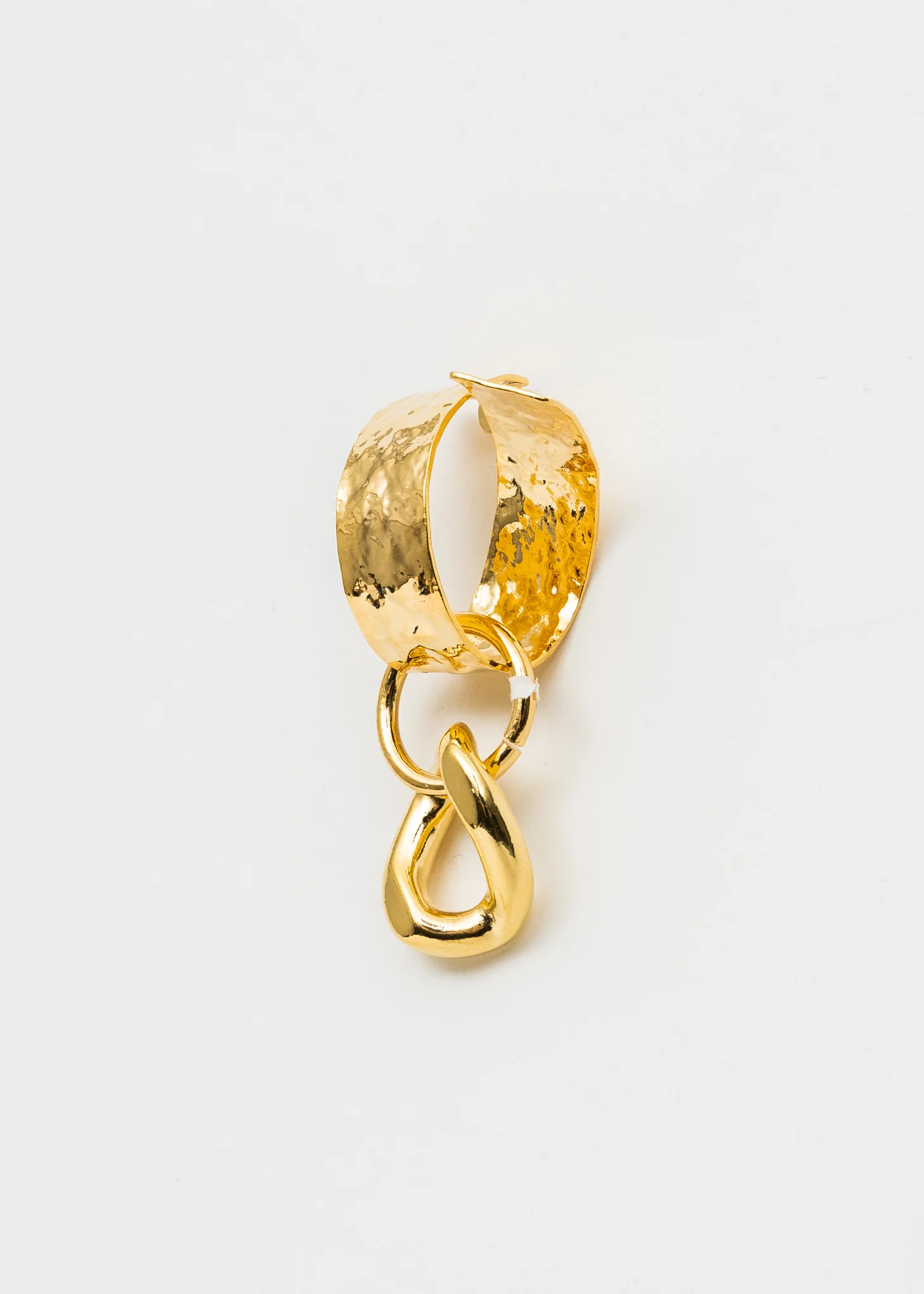 Gold Square and Loops Earring - Single - Image 3