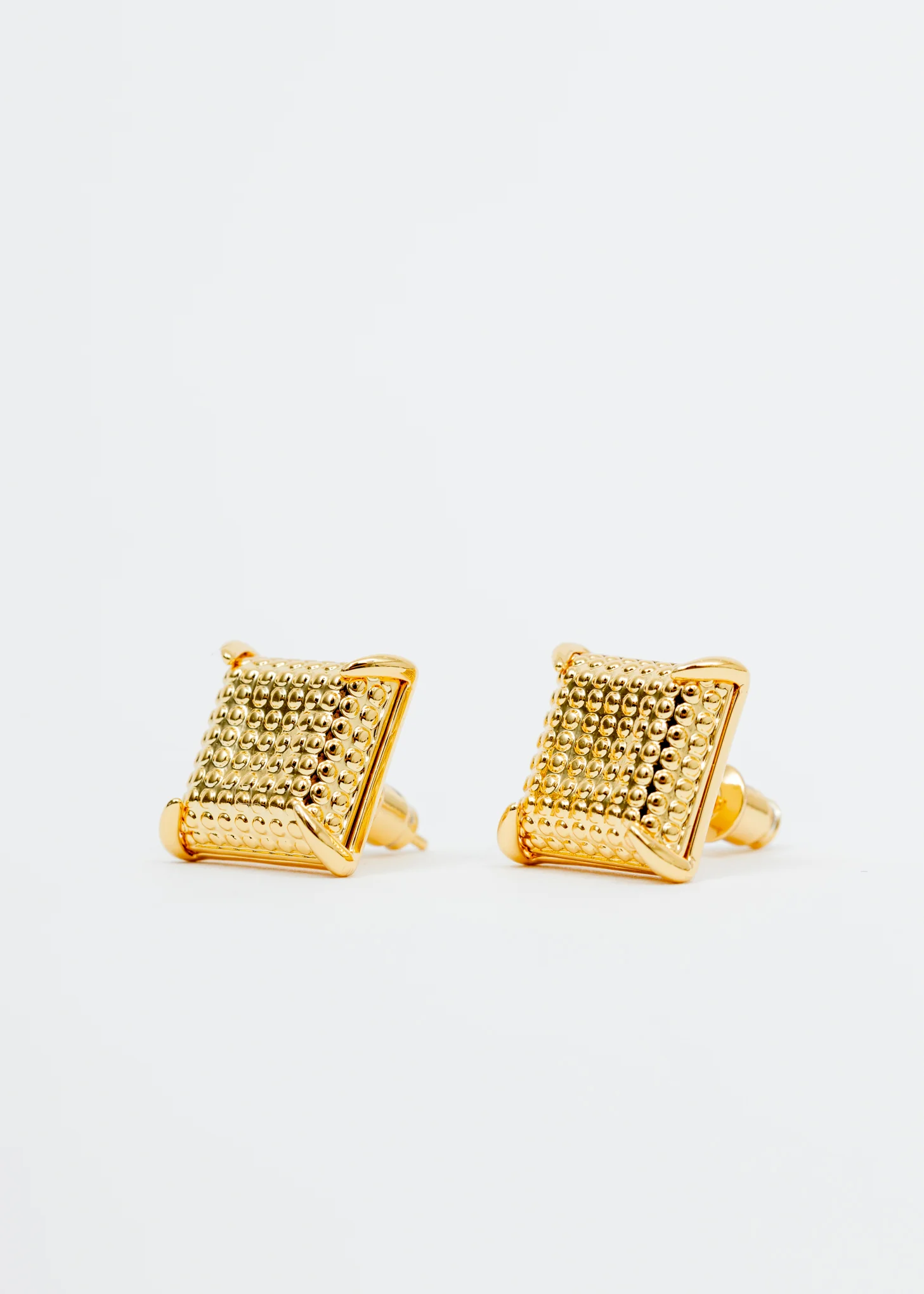 Gold Square Earring