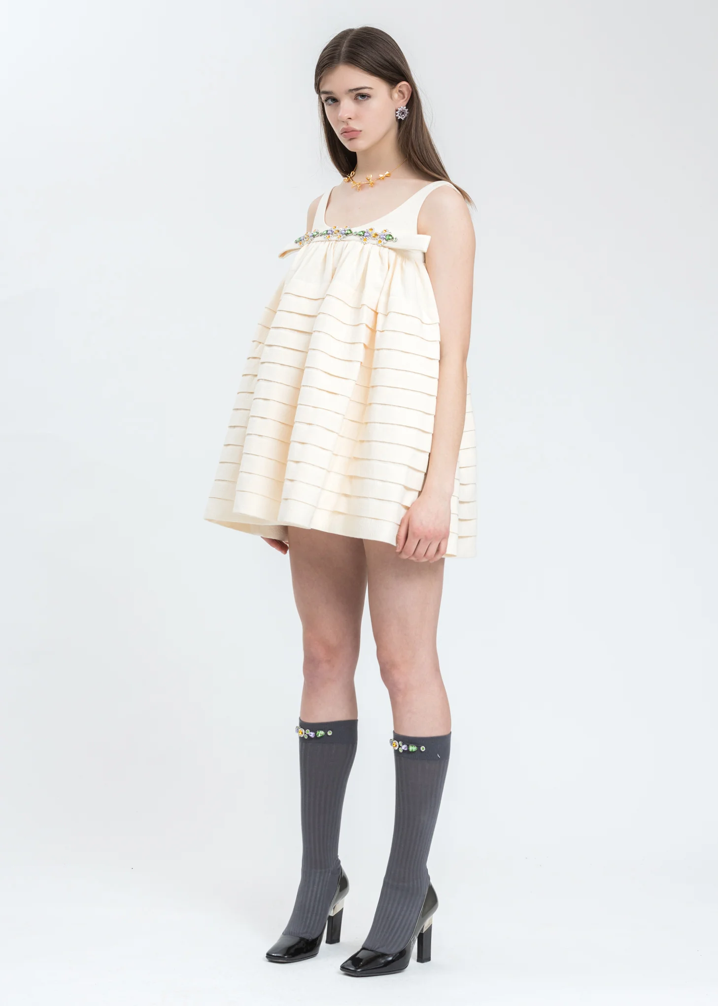 Gold Straw Bow Choker - Image 4